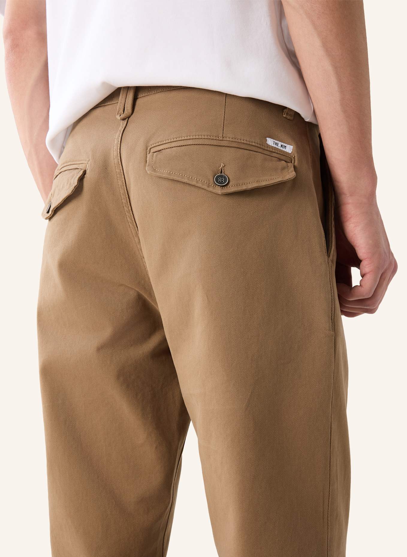 THE.NIM STANDARD Hose TWILL CHINO LOOSE: BRAUN/ BEIGE