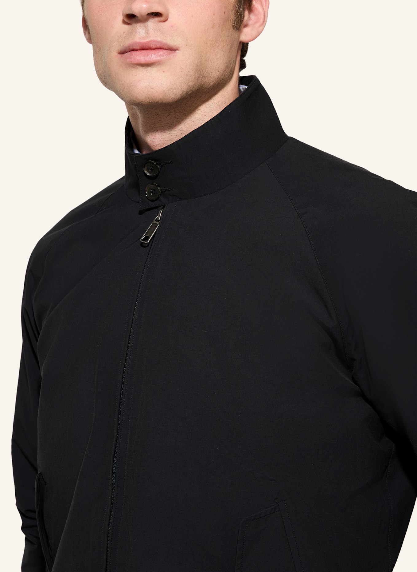 BARACUTA Jacke G9 HARRINGTON JACKET: DUNKELBLAU