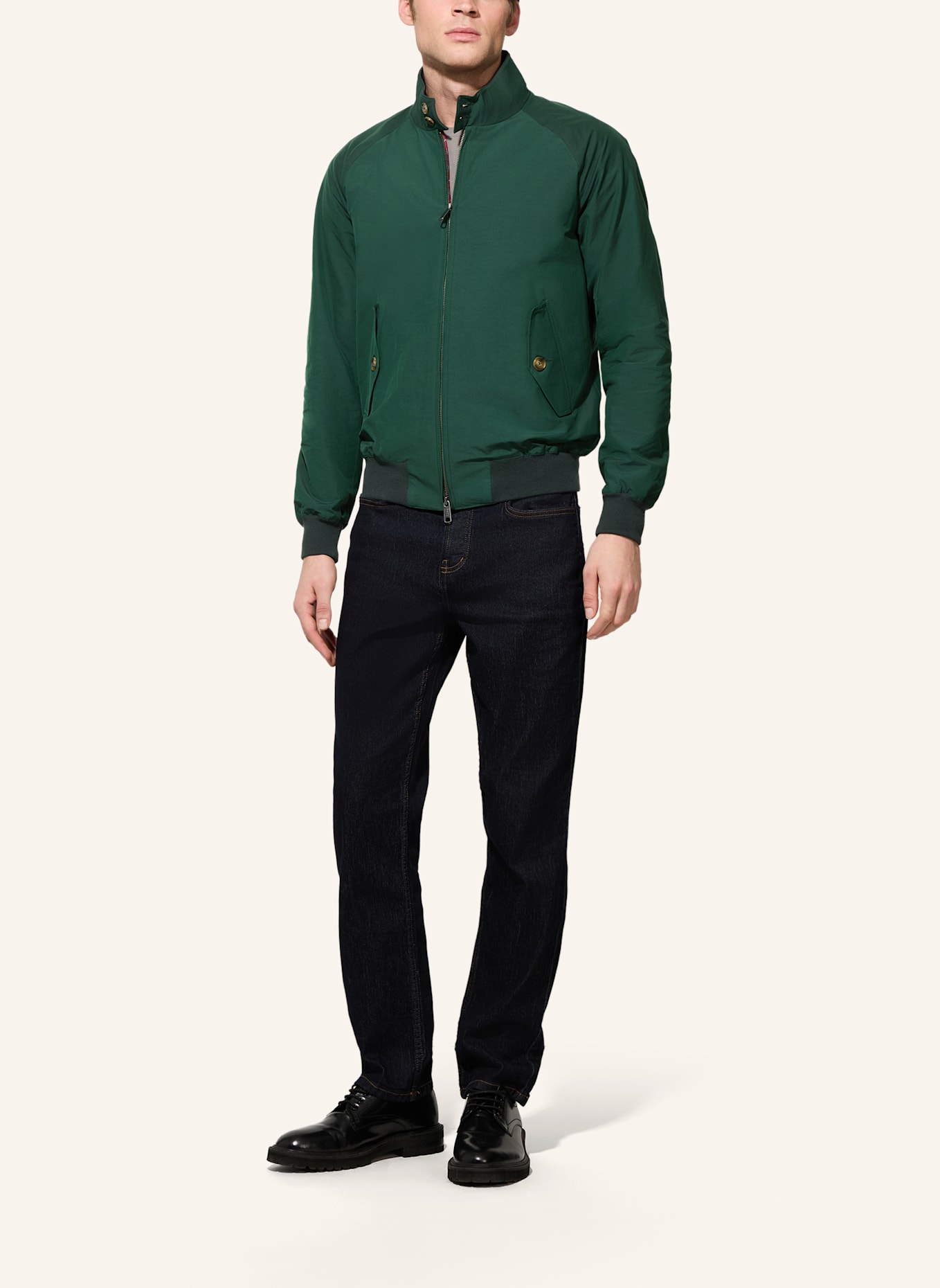 BARACUTA Jacke G9 HARRINGTON JACKET: GRÜN