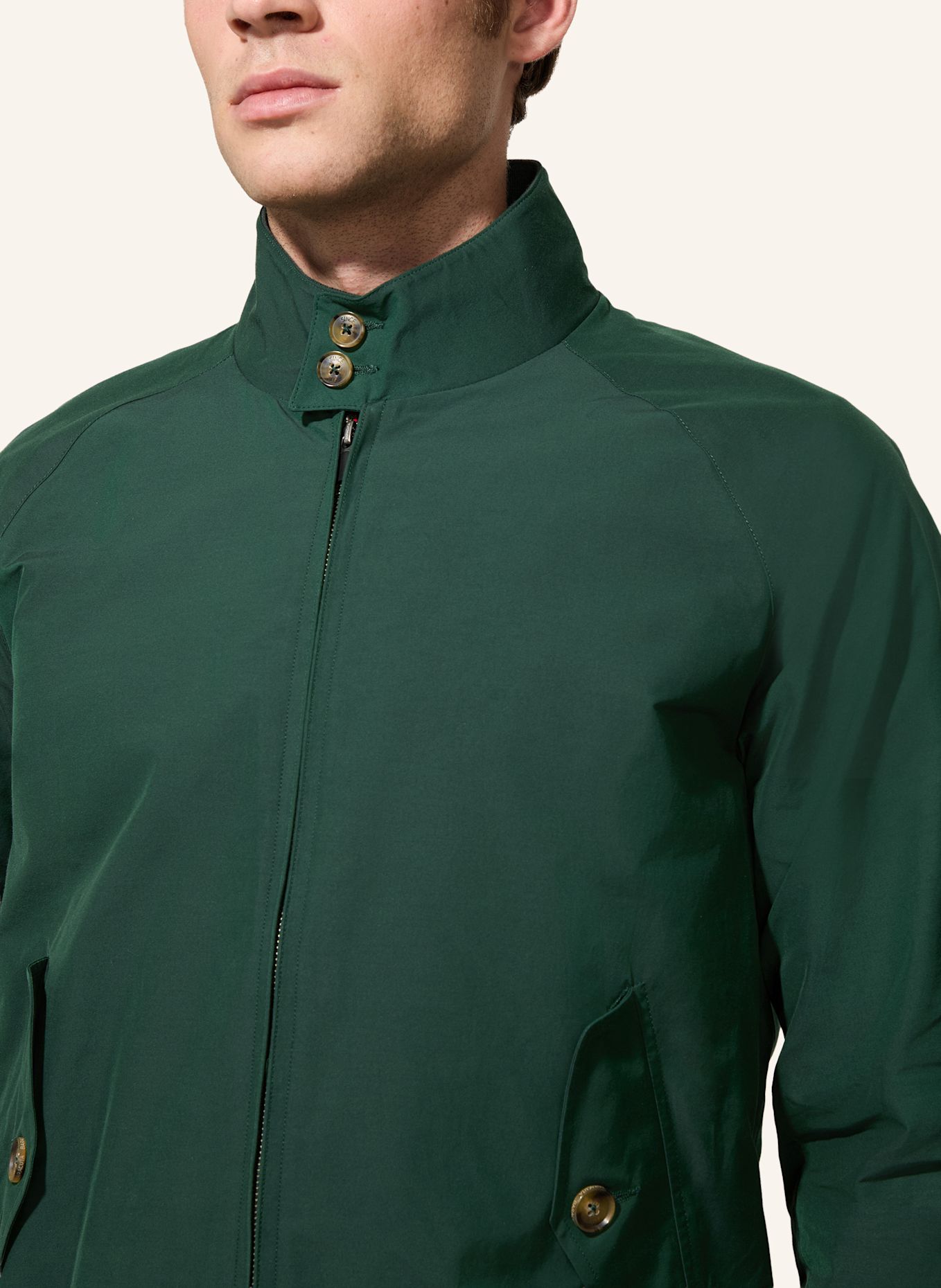 BARACUTA Jacke G9 HARRINGTON JACKET: GRÜN