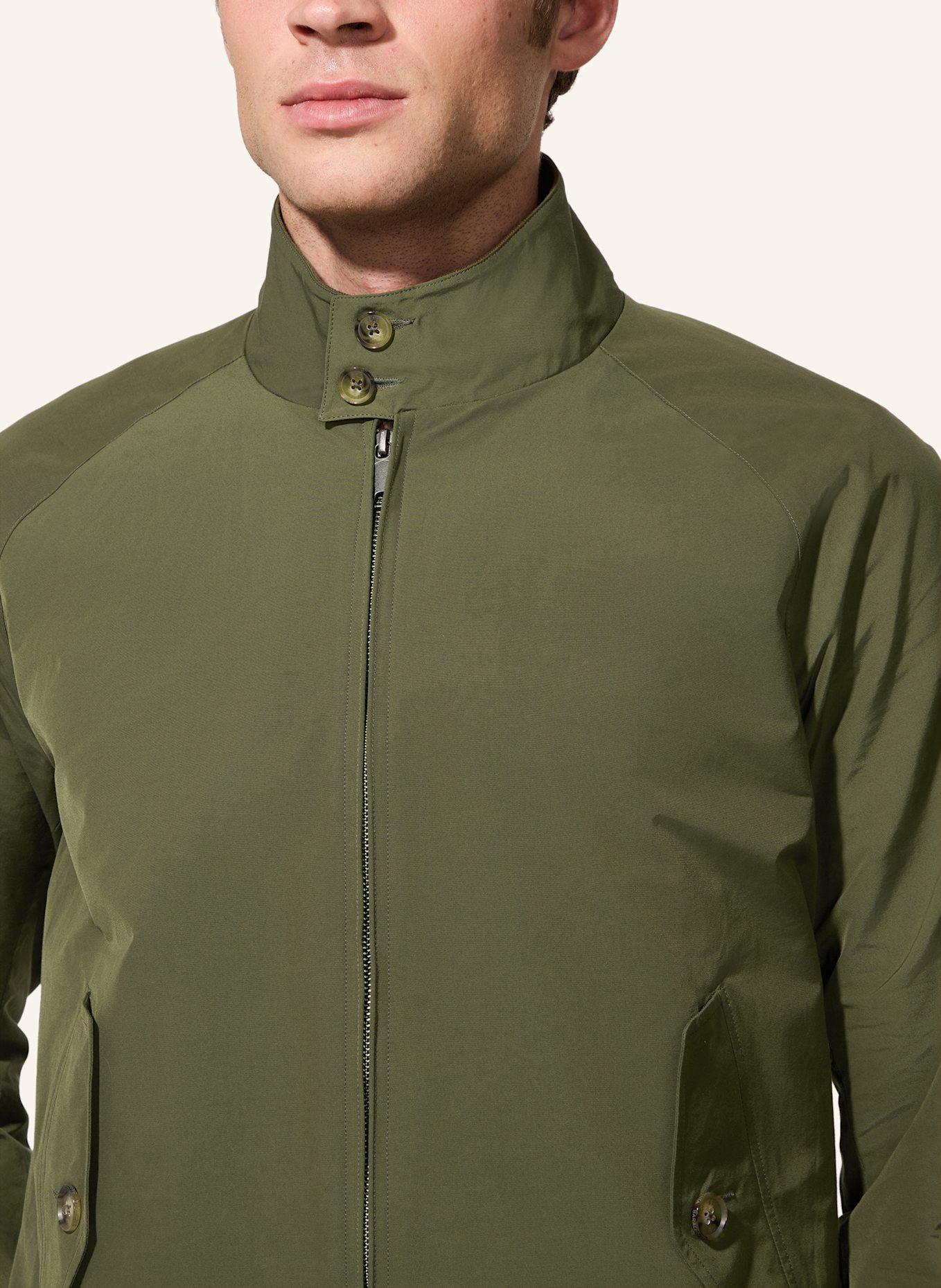 BARACUTA Jacke G9 HARRINGTON JACKET: DUNKELBRAUN