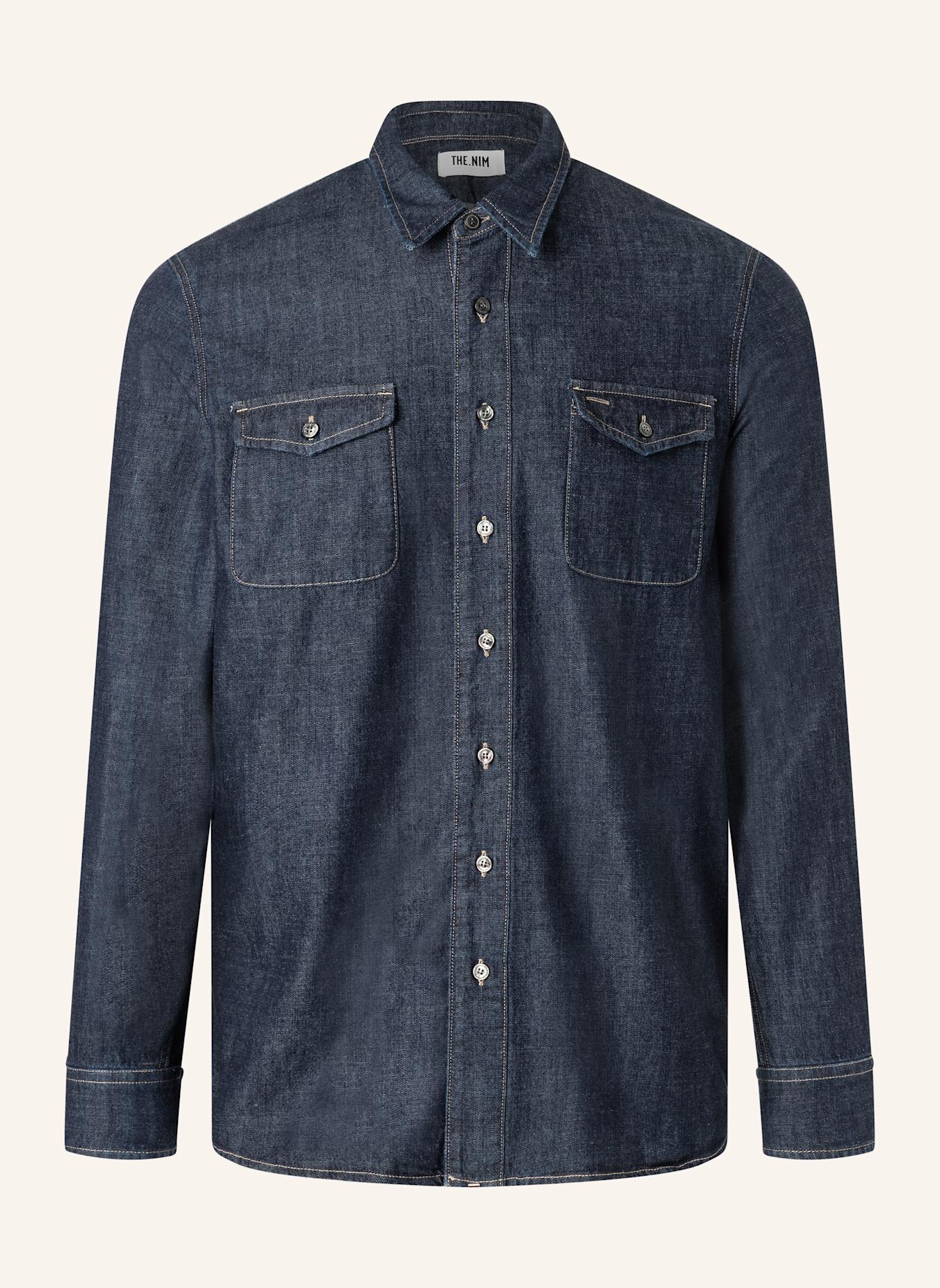 THE.NIM STANDARD Hemd DETROIT SHIRT: BLAU