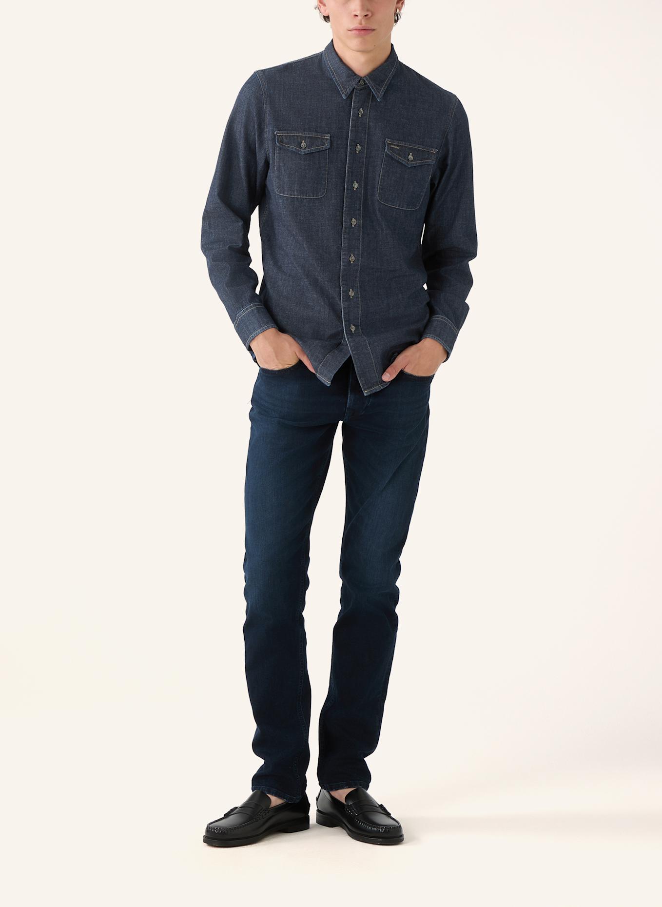 THE.NIM STANDARD Hemd DETROIT SHIRT: BLAU