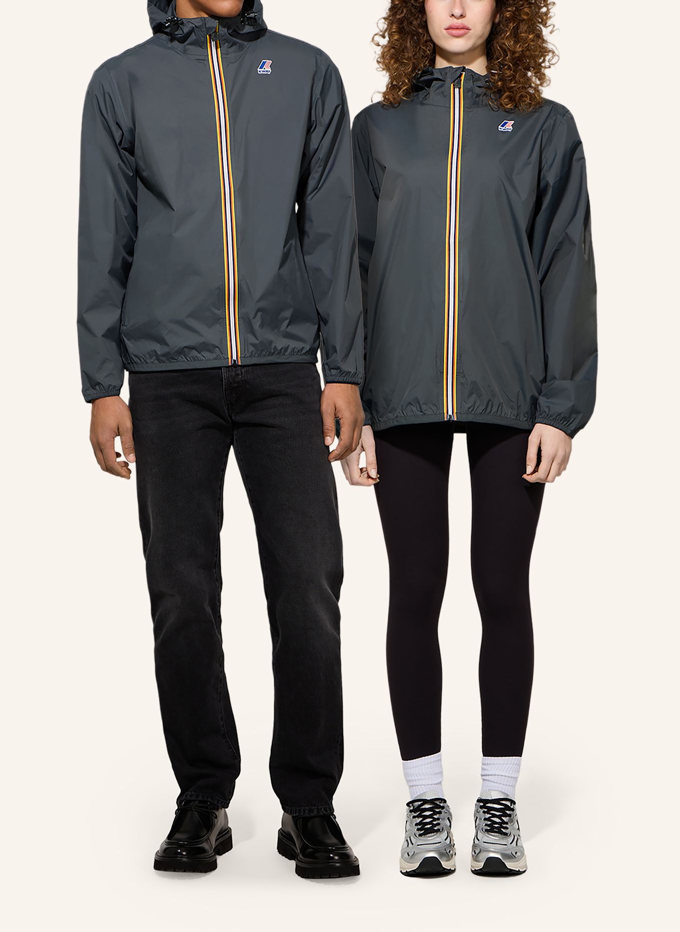 K-WAY Funktionsjacke LE VRAI 4.0 CLAUDE: DUNKELGRAU