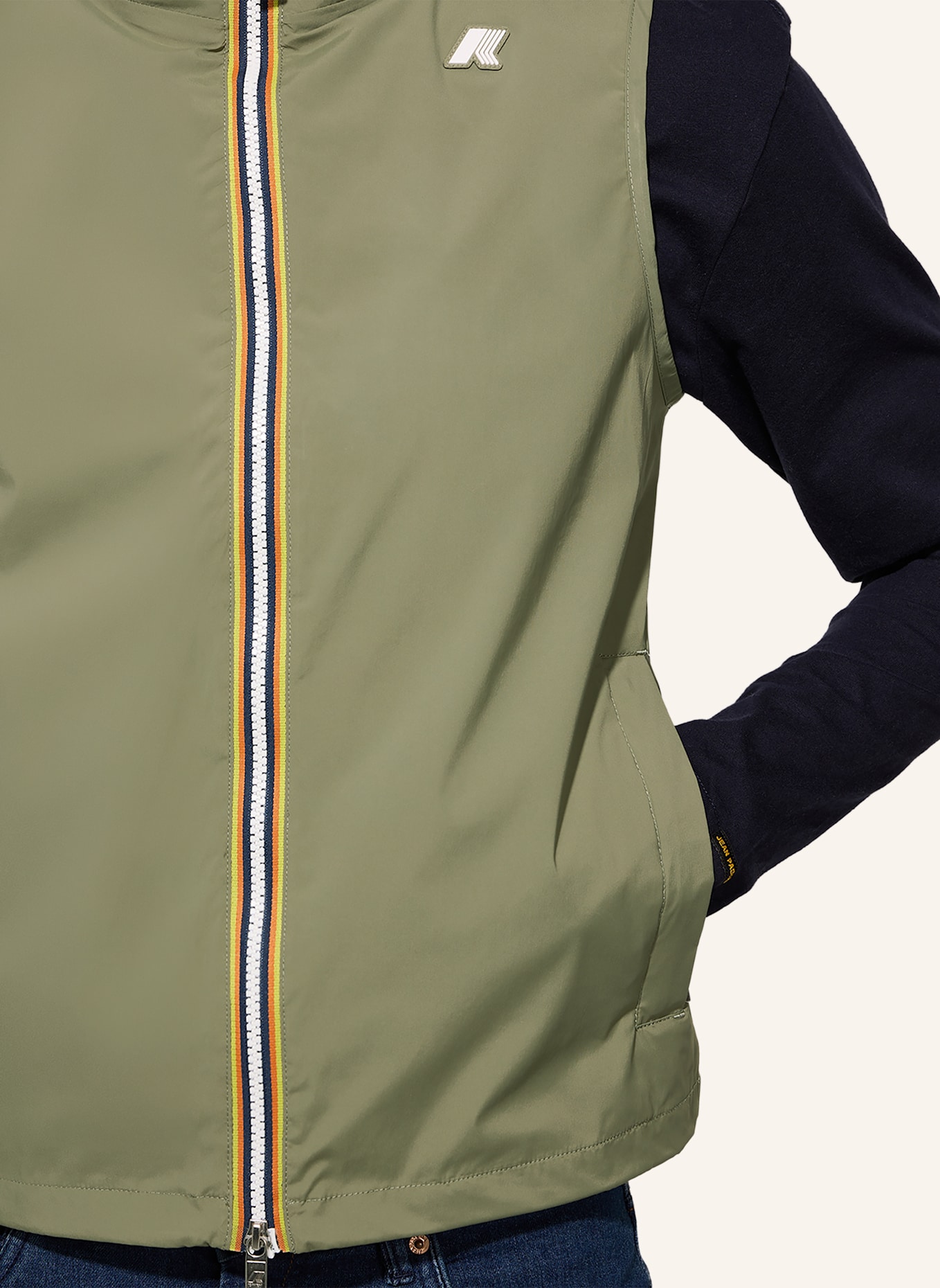 K-WAY Funktionsweste VALEN STRETCH NYLON JERSEY: GRÜN