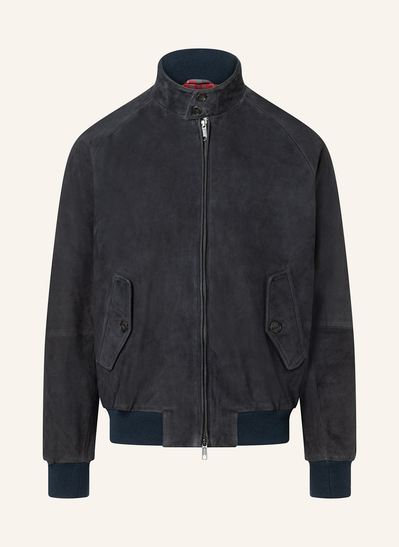 BARACUTA Jacke G9 HARRINGTON SUEDE: BLAU