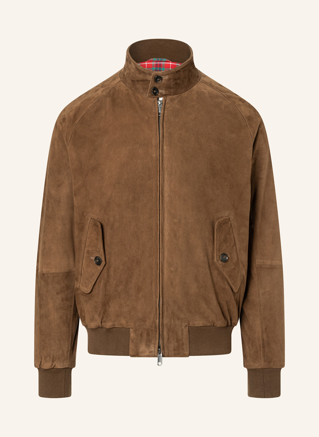 BARACUTA Jacke G9 HARRINGTON SUEDE: OLIV