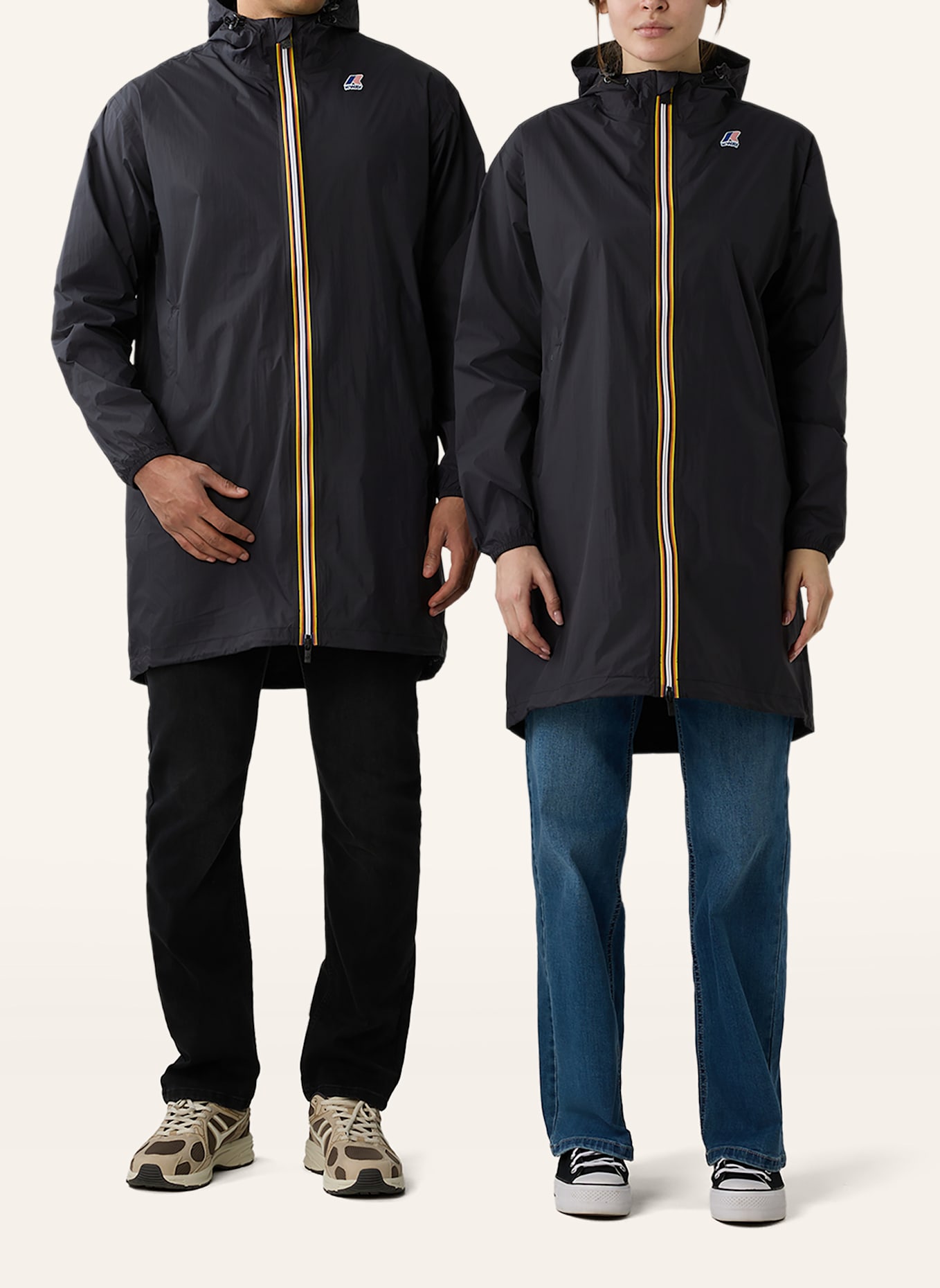 K-WAY Regenmantel LE VRAI 4.0 EIFFEL EAST: SCHWARZ