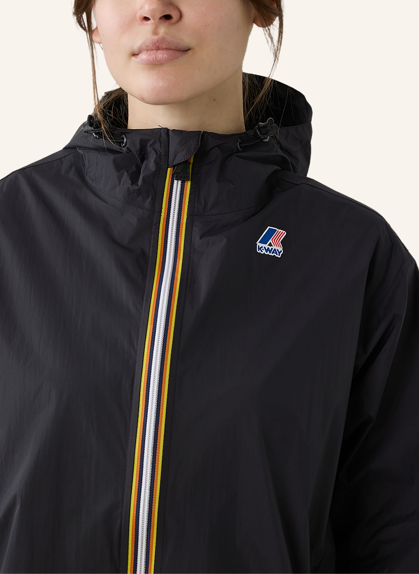 K-WAY Regenmantel LE VRAI 4.0 EIFFEL EAST: SCHWARZ
