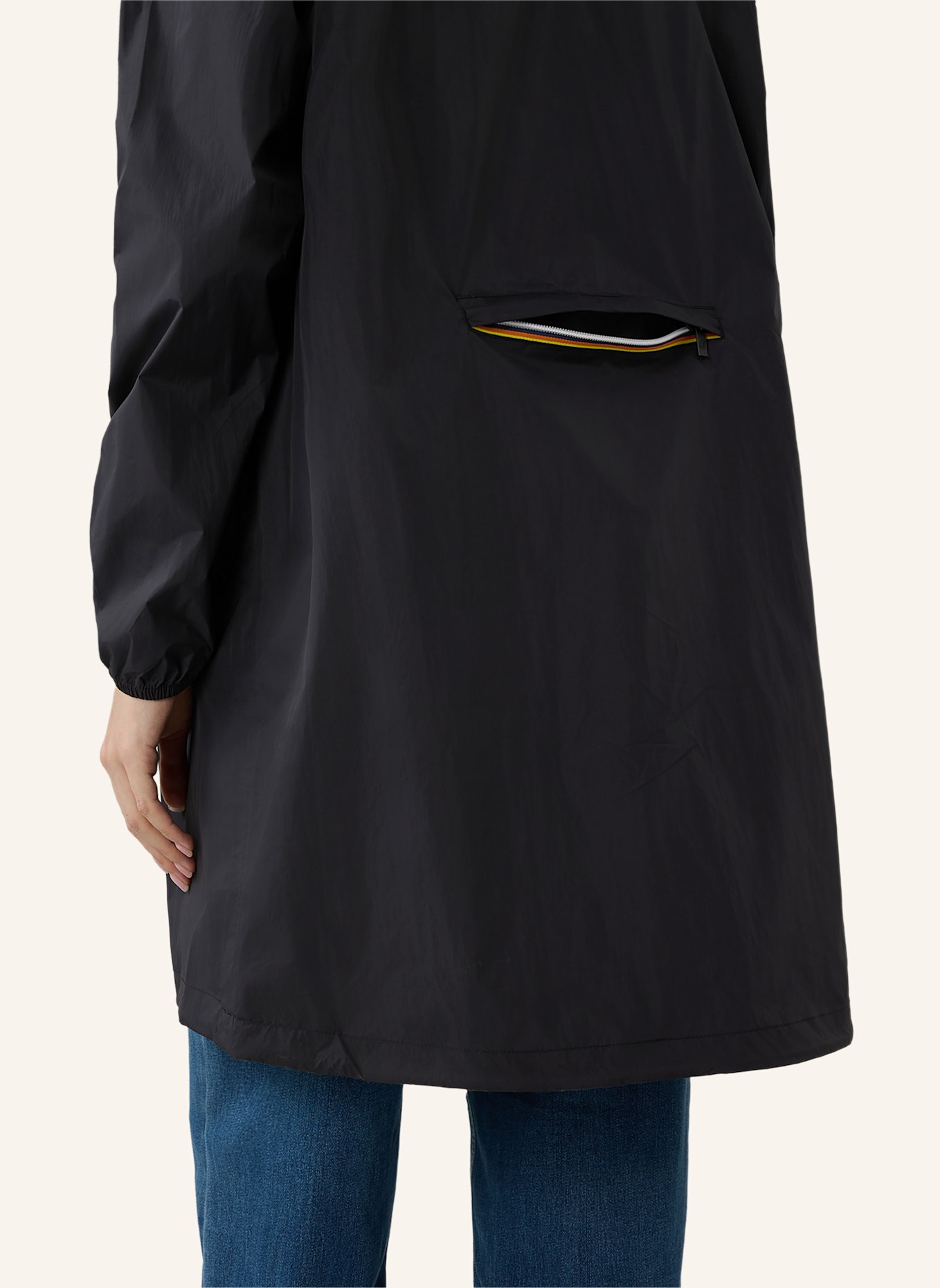 K-WAY Regenmantel LE VRAI 4.0 EIFFEL EAST: SCHWARZ