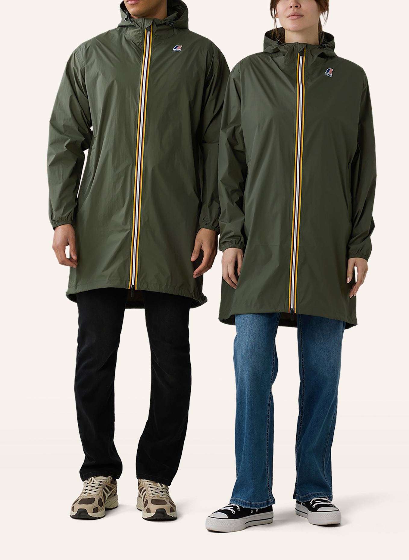 K-WAY Regenmantel LE VRAI 4.0 EIFFEL EAST: DUNKELGRÜN