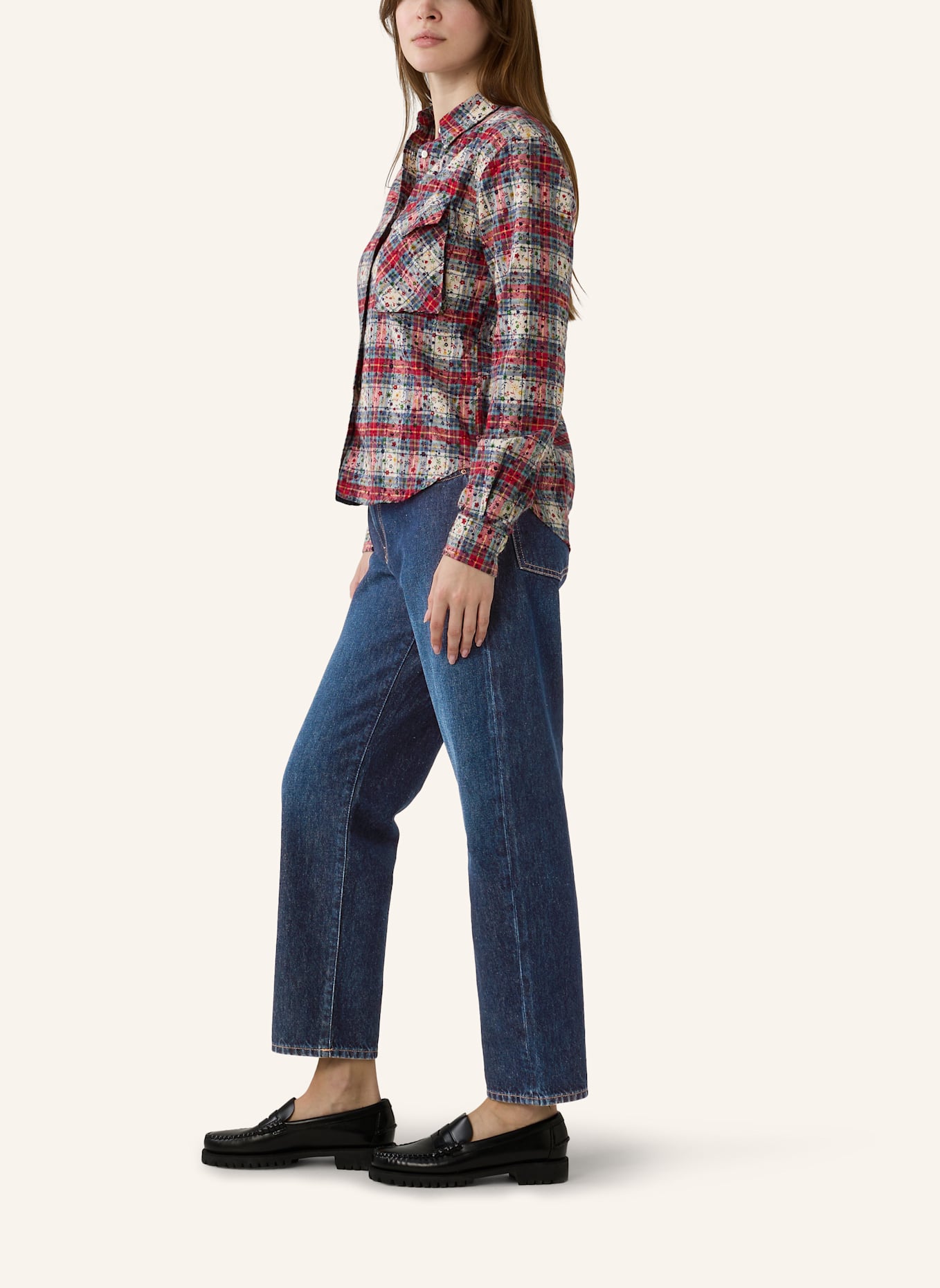 THE.NIM STANDARD Jeans COURTNEY JEANS 11,5 oz: STONE DARK