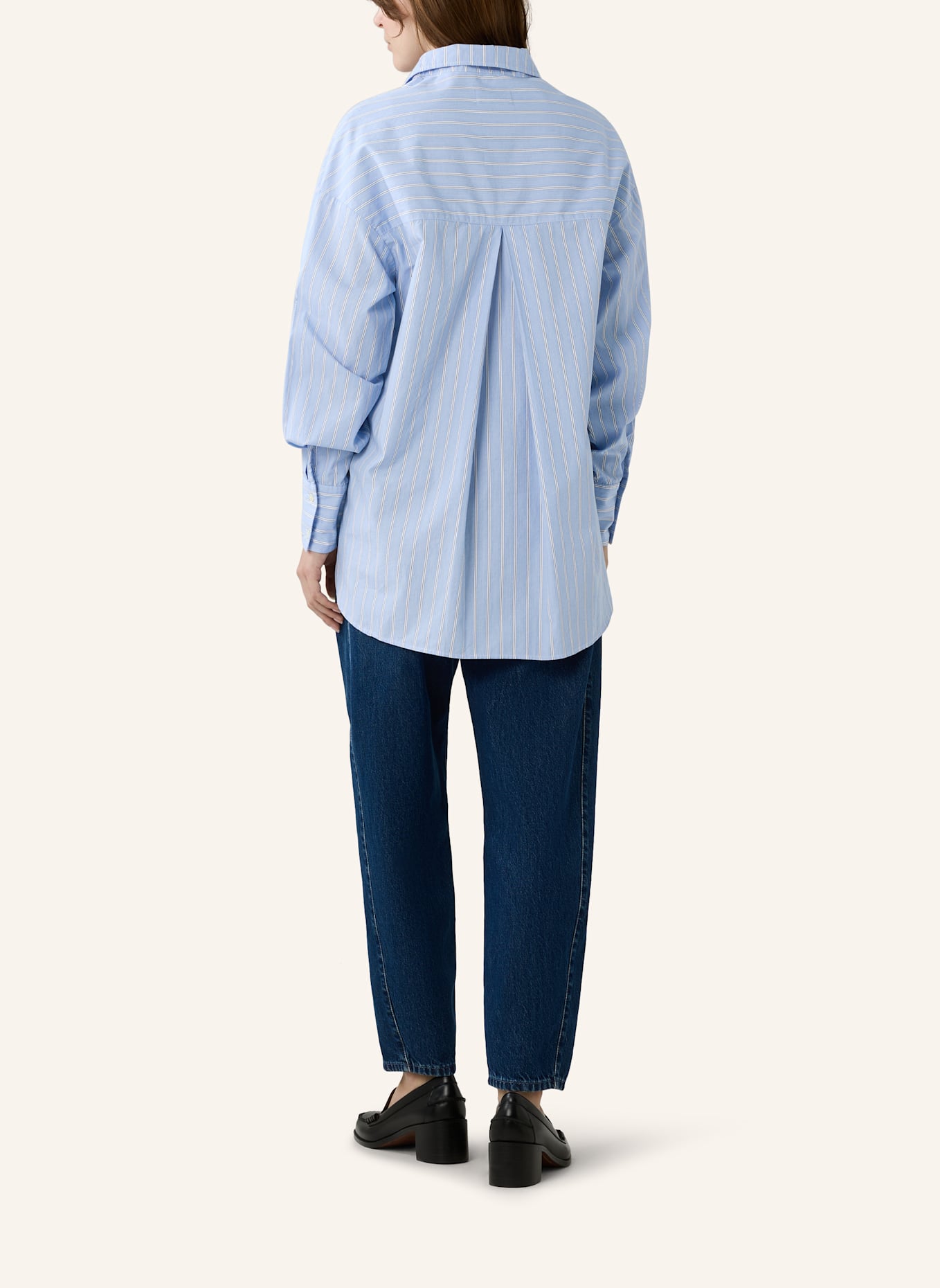THE.NIM STANDARD Hemd WOMAN OVERSIZE COTTON SHIRT: WEISS