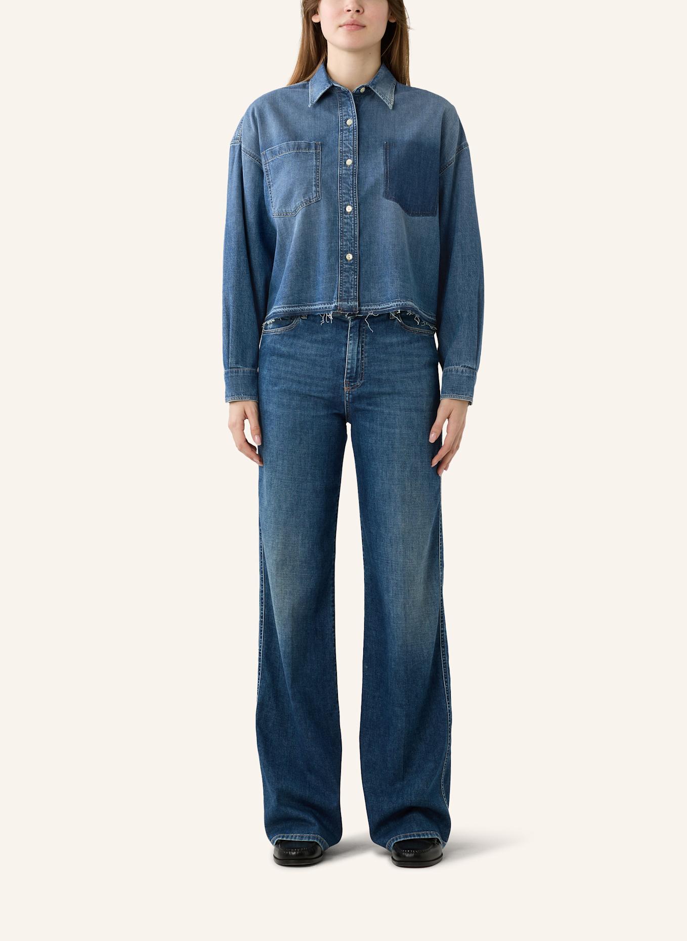 THE.NIM STANDARD Hemd WOMAN BOXY SHIRT: HELLBLAU