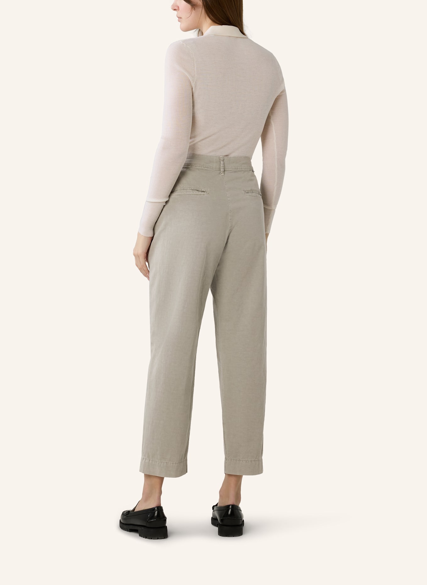 THE.NIM STANDARD Hose CHINO FLAT FRONT: GRÜN