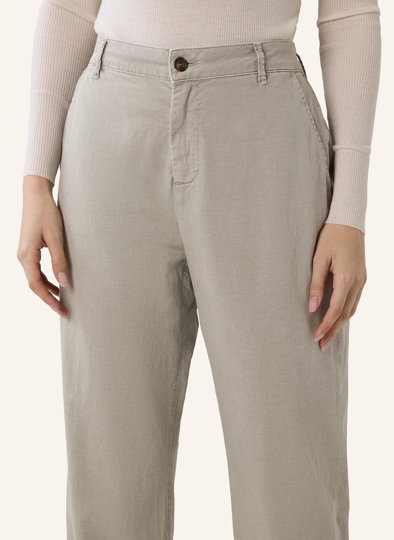 THE.NIM STANDARD Hose CHINO FLAT FRONT: GRÜN