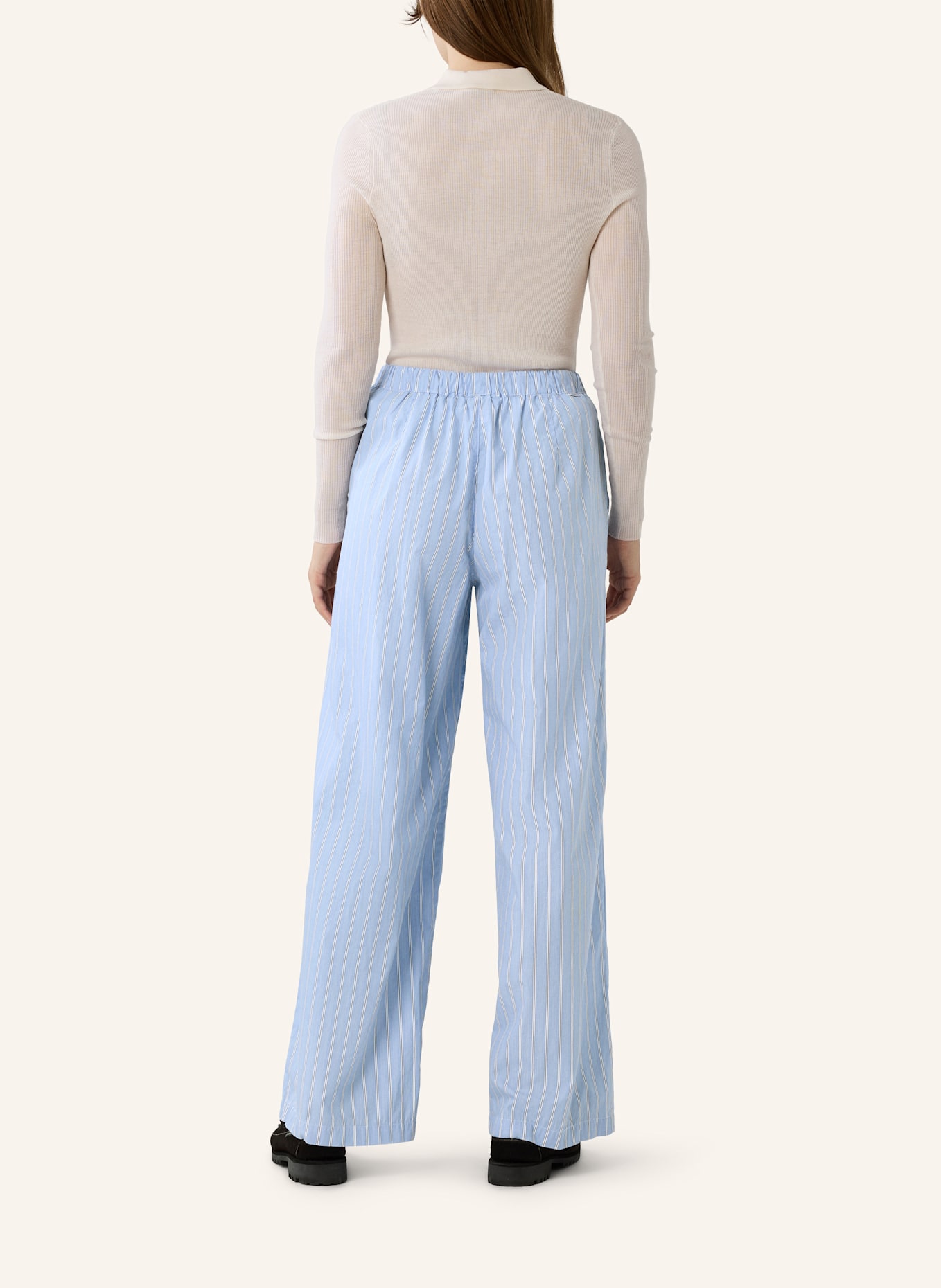 THE.NIM STANDARD Hose WOMAN STRING PANTS COTTON: HELLBLAU