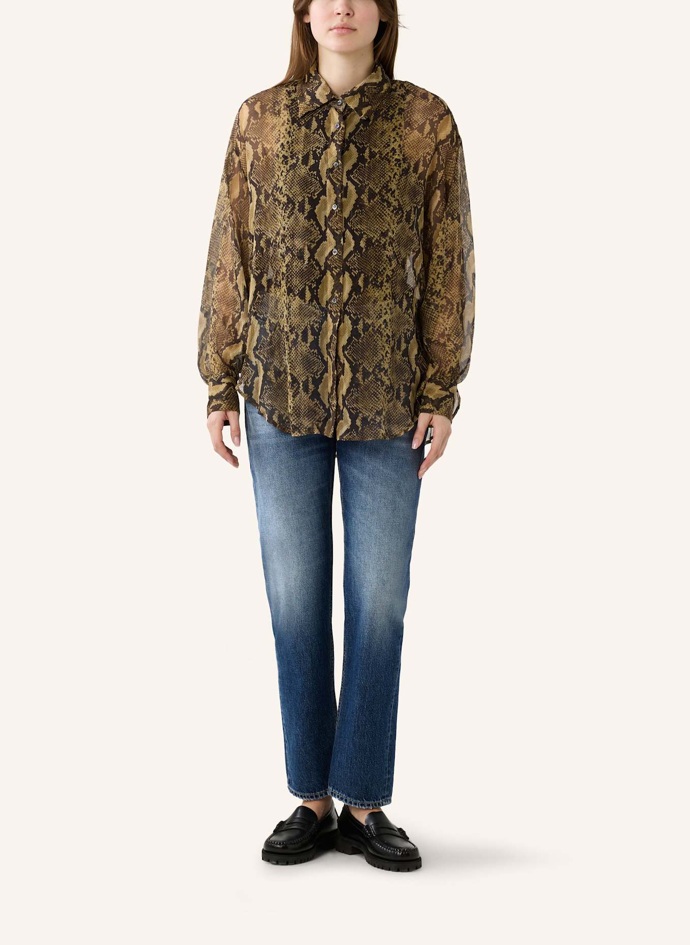 THE.NIM STANDARD Jeans JANE ANKLE JEANS 12 oz: MEDIUM BLUE