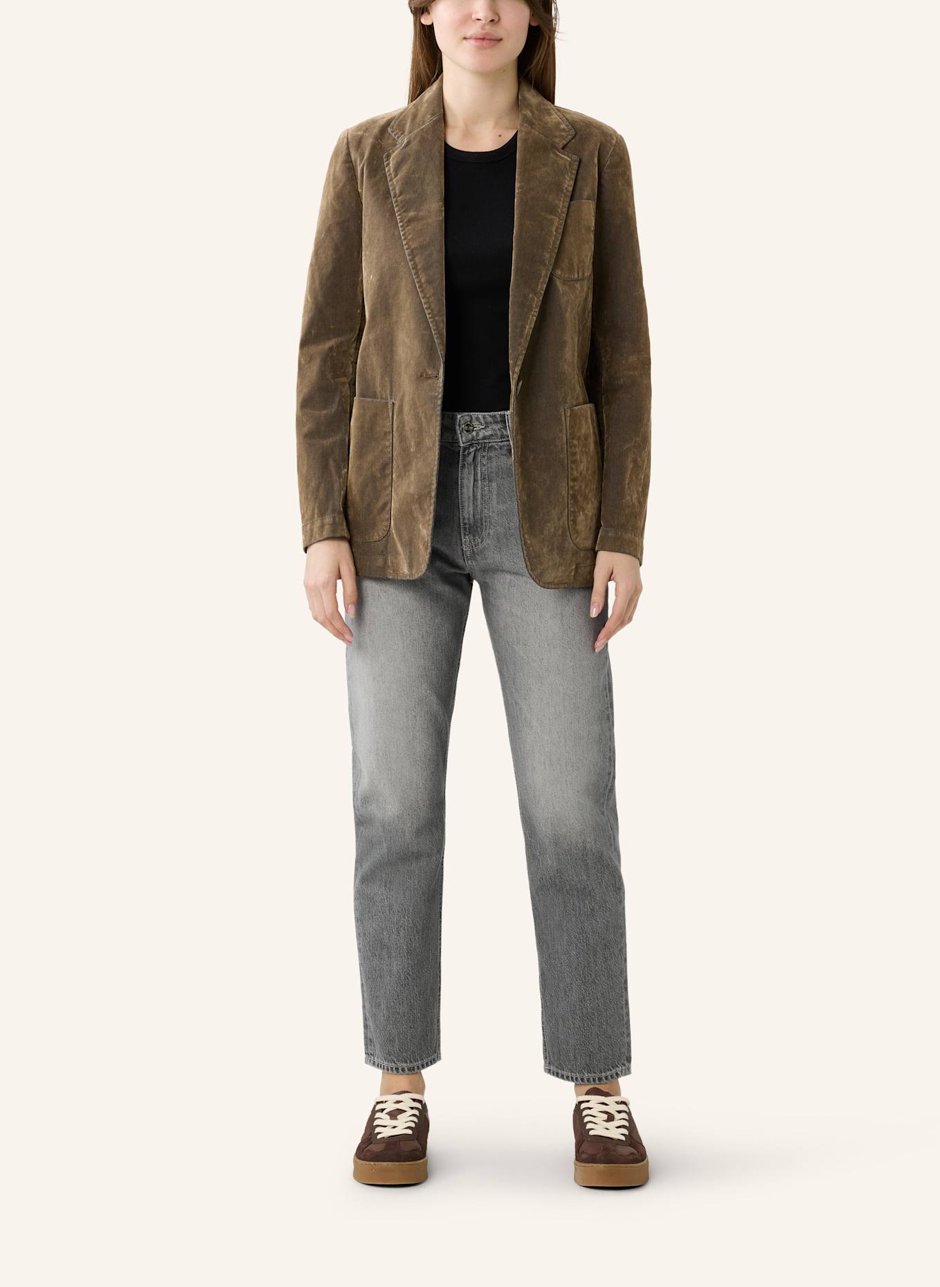 THE.NIM STANDARD Jeans JANE ANKLE JEANS 12 oz: GRAY