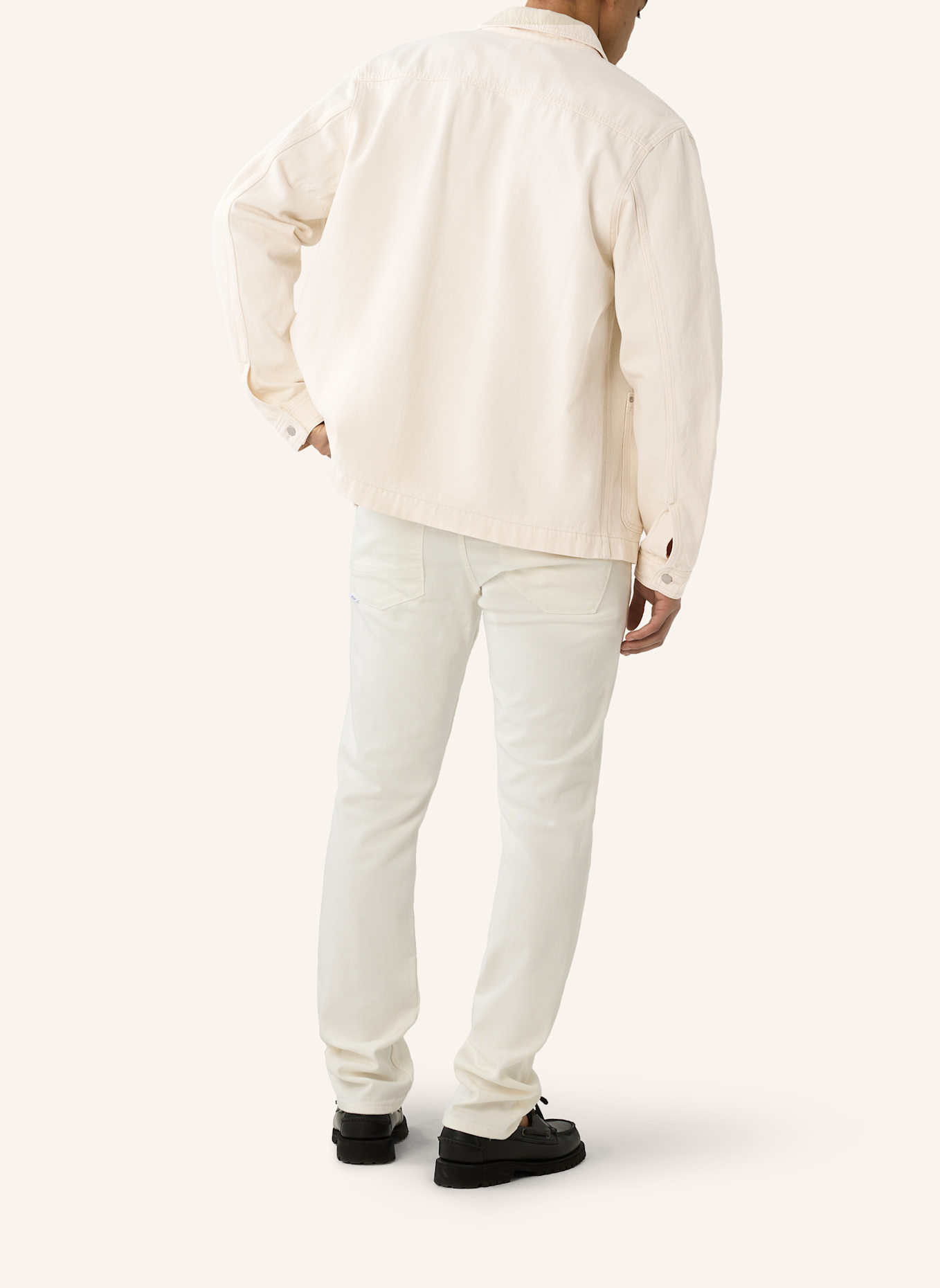 THE.NIM STANDARD Overshirt MAN OVERSHIRT 9,5oz: ECRU