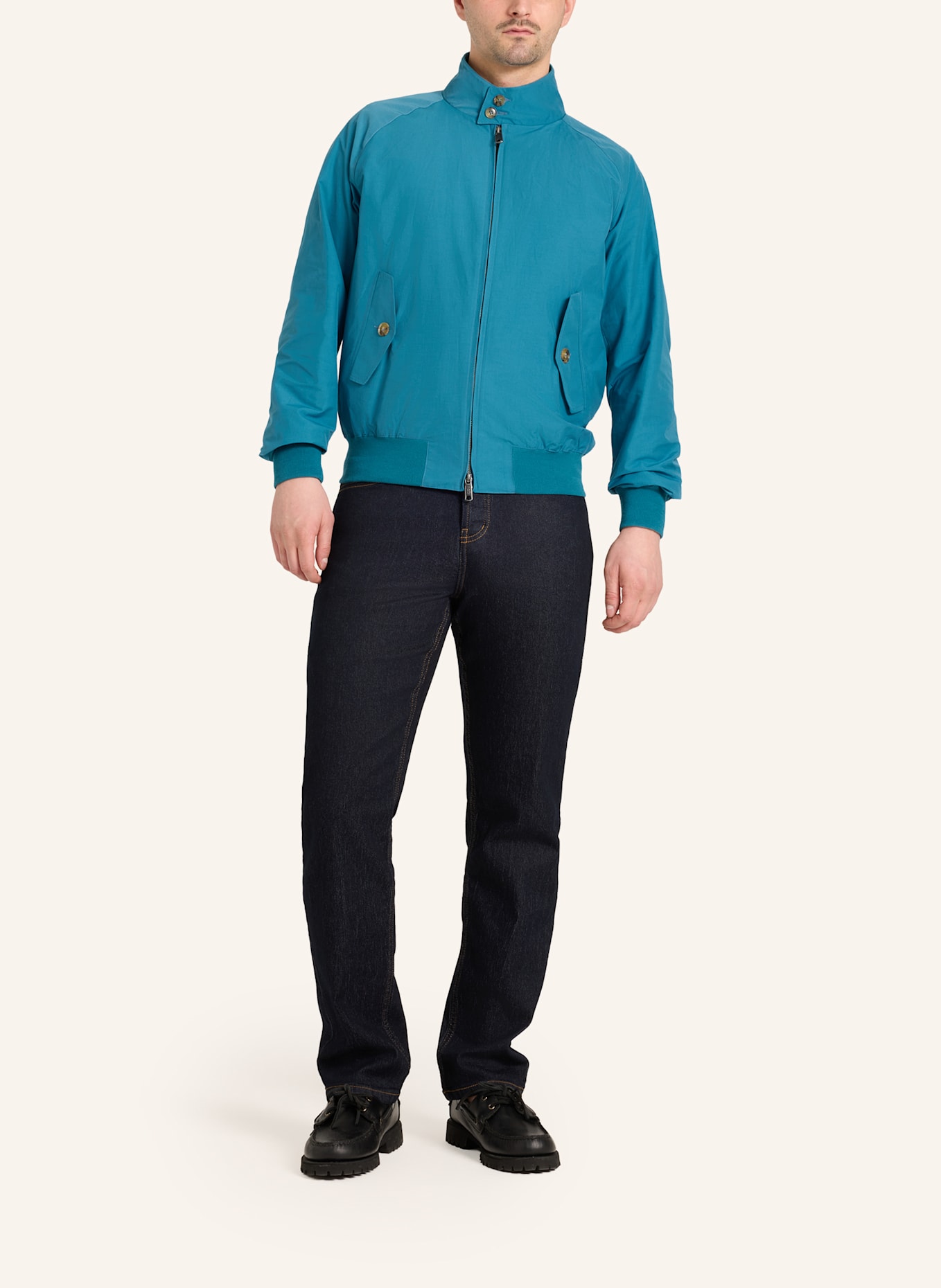 BARACUTA Jacke G9 HARRINGTON JACKET: HELLBLAU