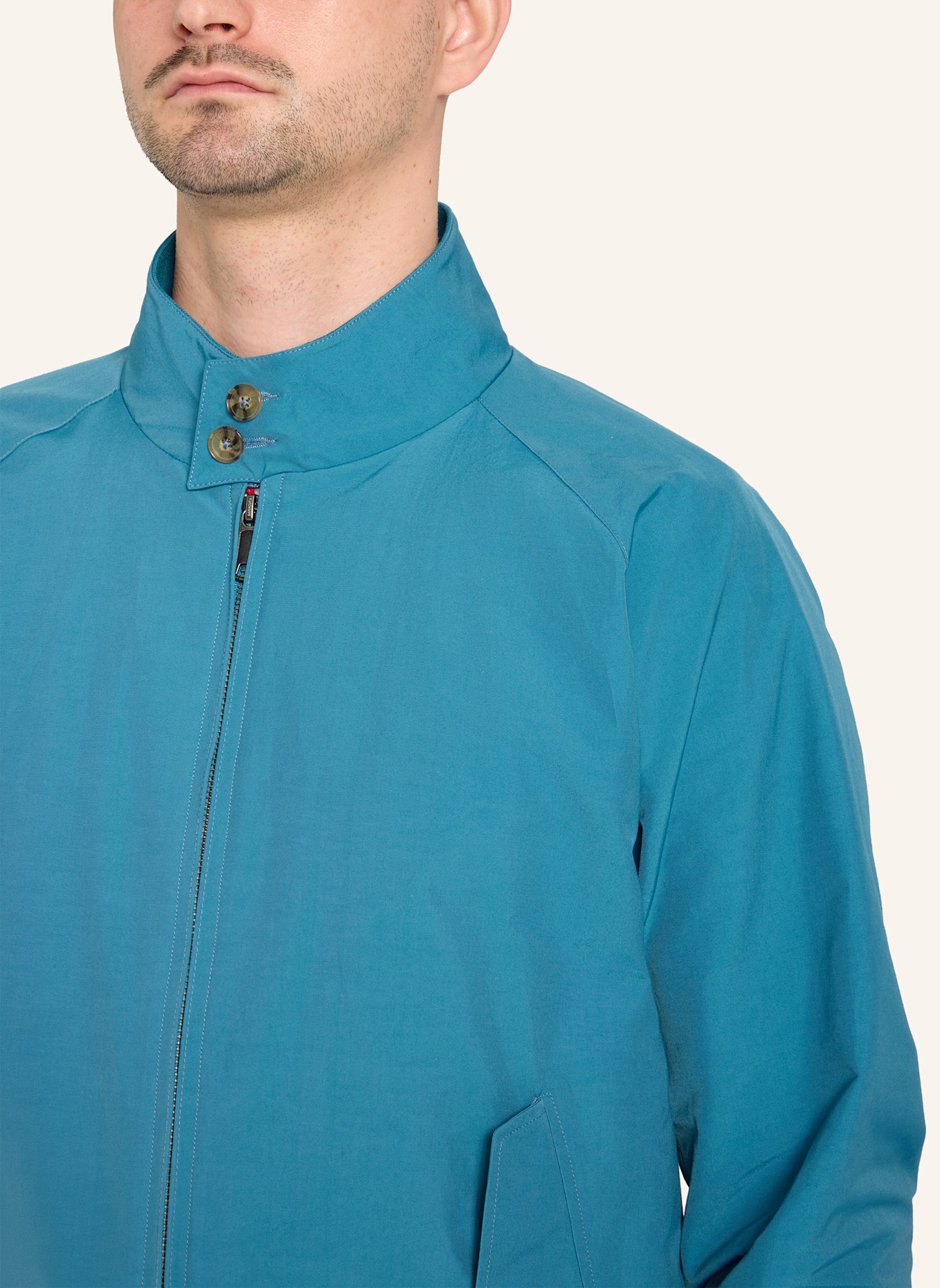 BARACUTA Jacke G9 HARRINGTON JACKET: HELLBLAU