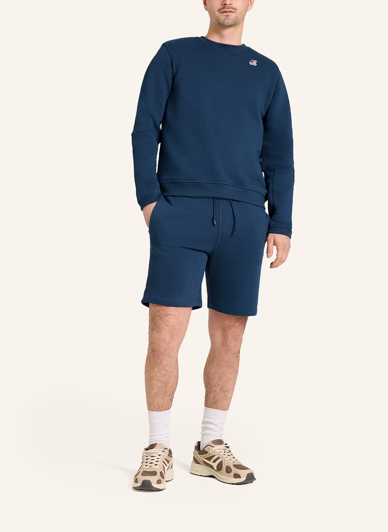 K-WAY Sweatshirt NAEL POLY COTTON: BLAU