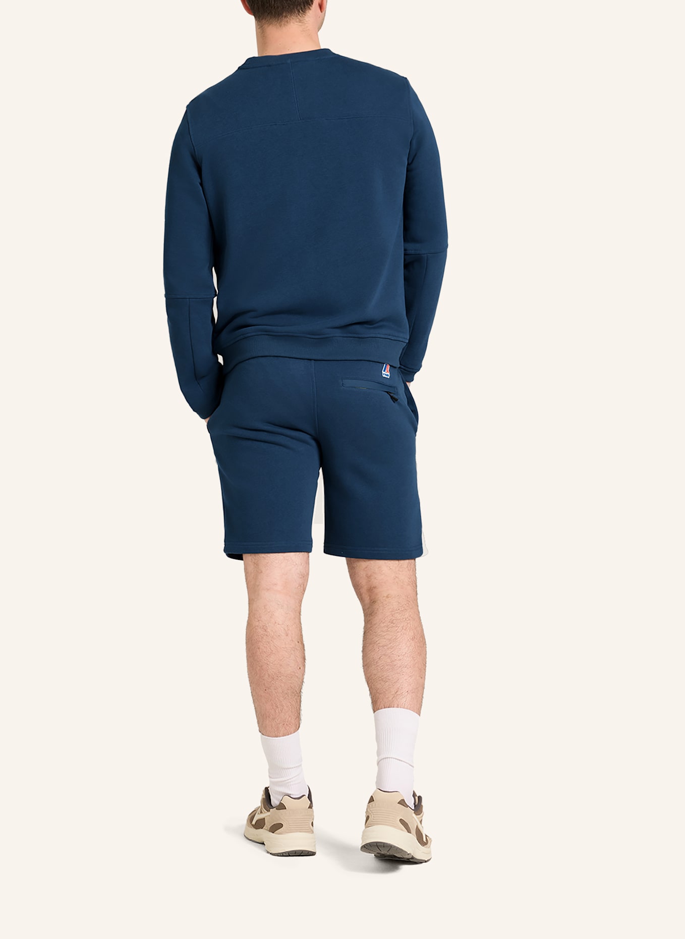 K-WAY Sweatshirt NAEL POLY COTTON: BLAU
