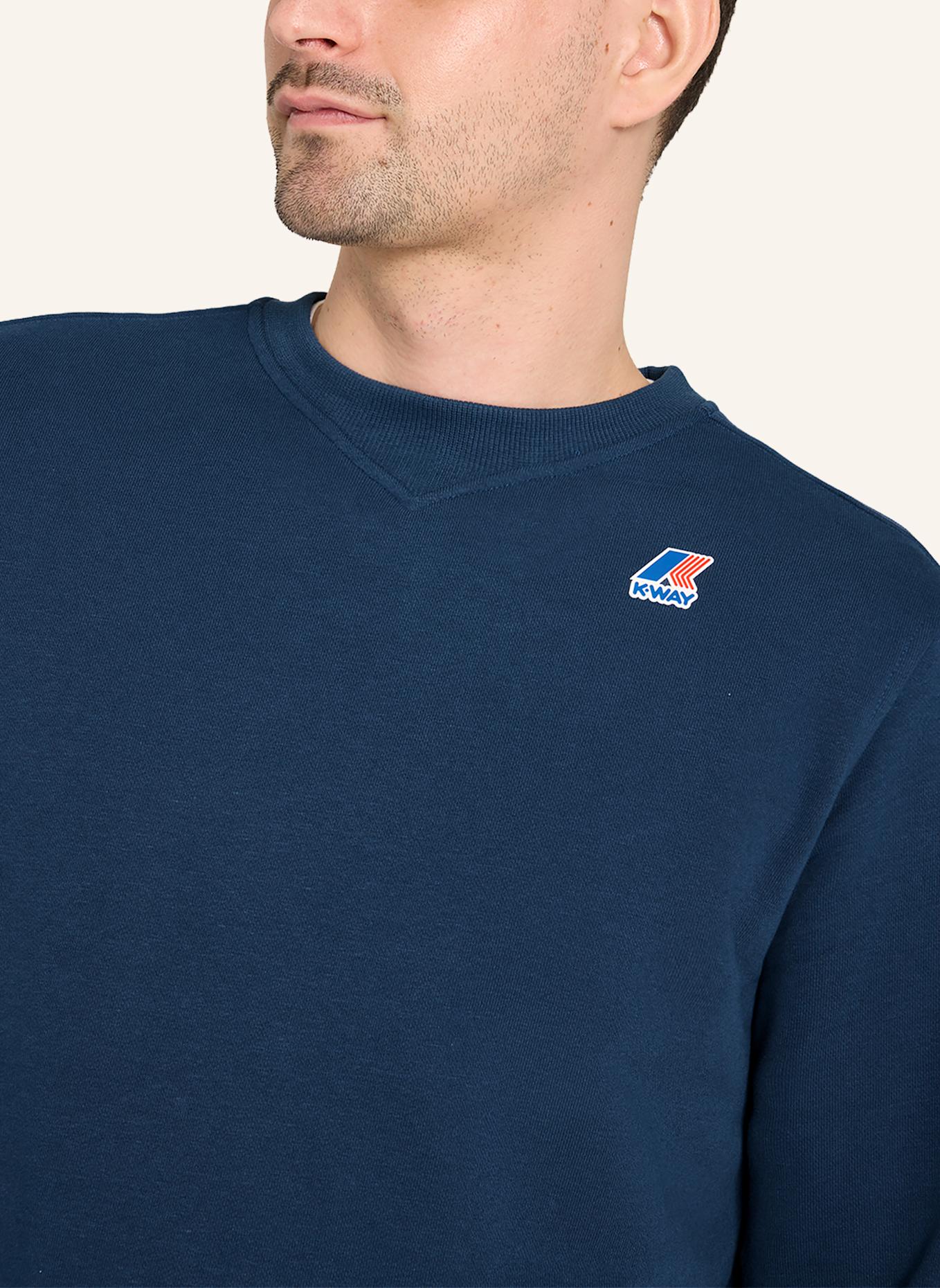 K-WAY Sweatshirt NAEL POLY COTTON: BLAU