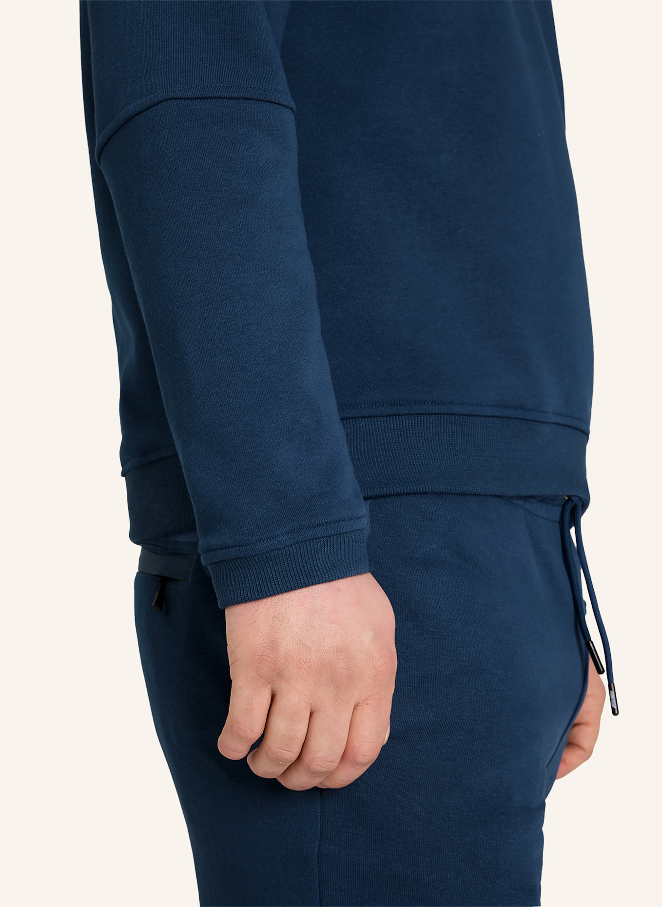 K-WAY Sweatshirt NAEL POLY COTTON: BLAU