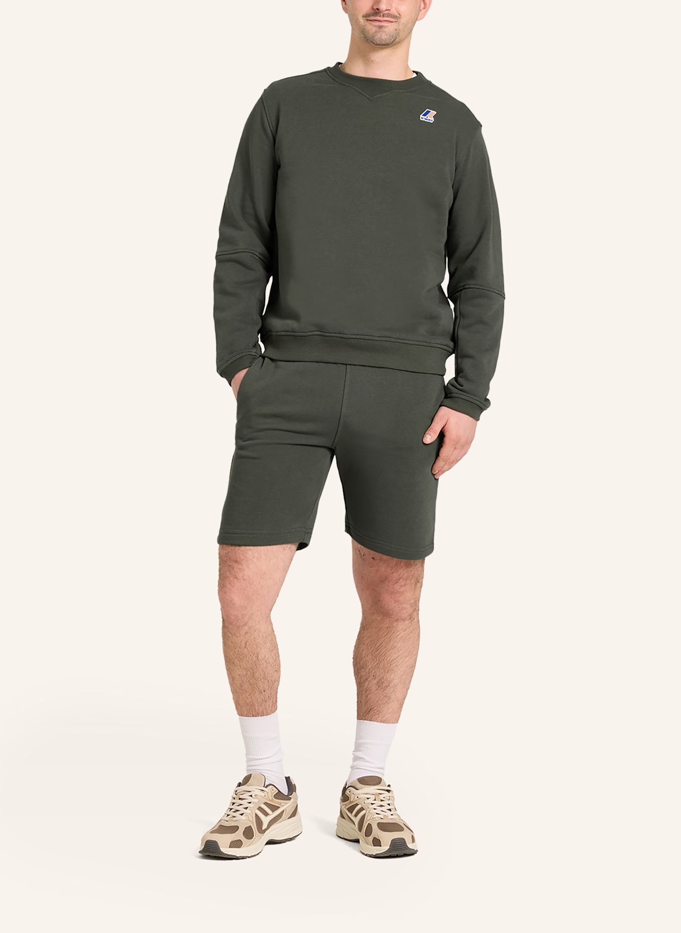 K-WAY Sweatshirt NAEL POLY COTTON: GRÜN