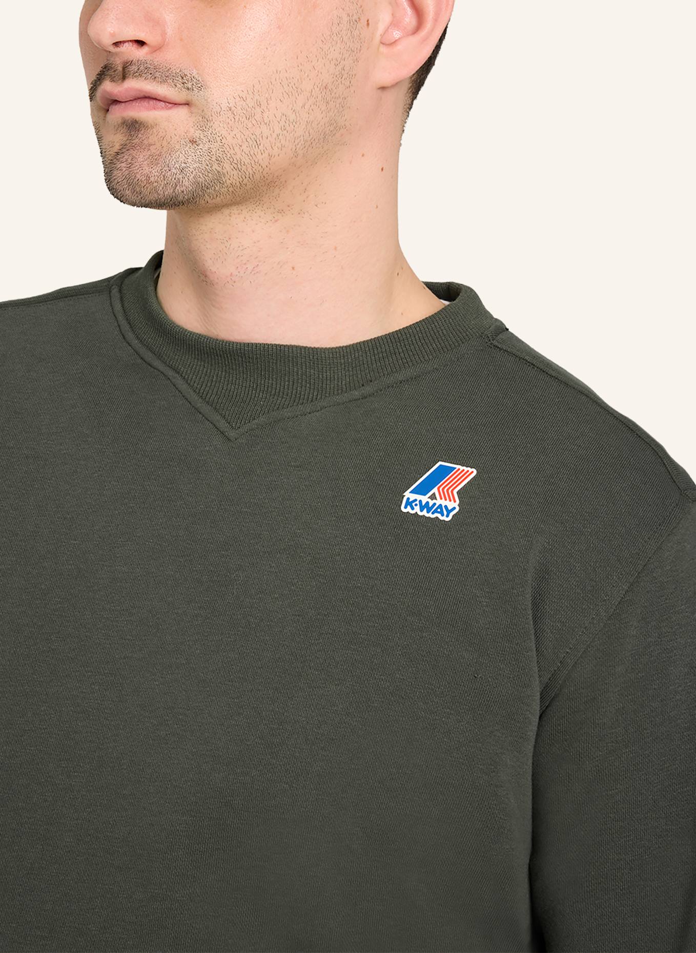 K-WAY Sweatshirt NAEL POLY COTTON: GRÜN