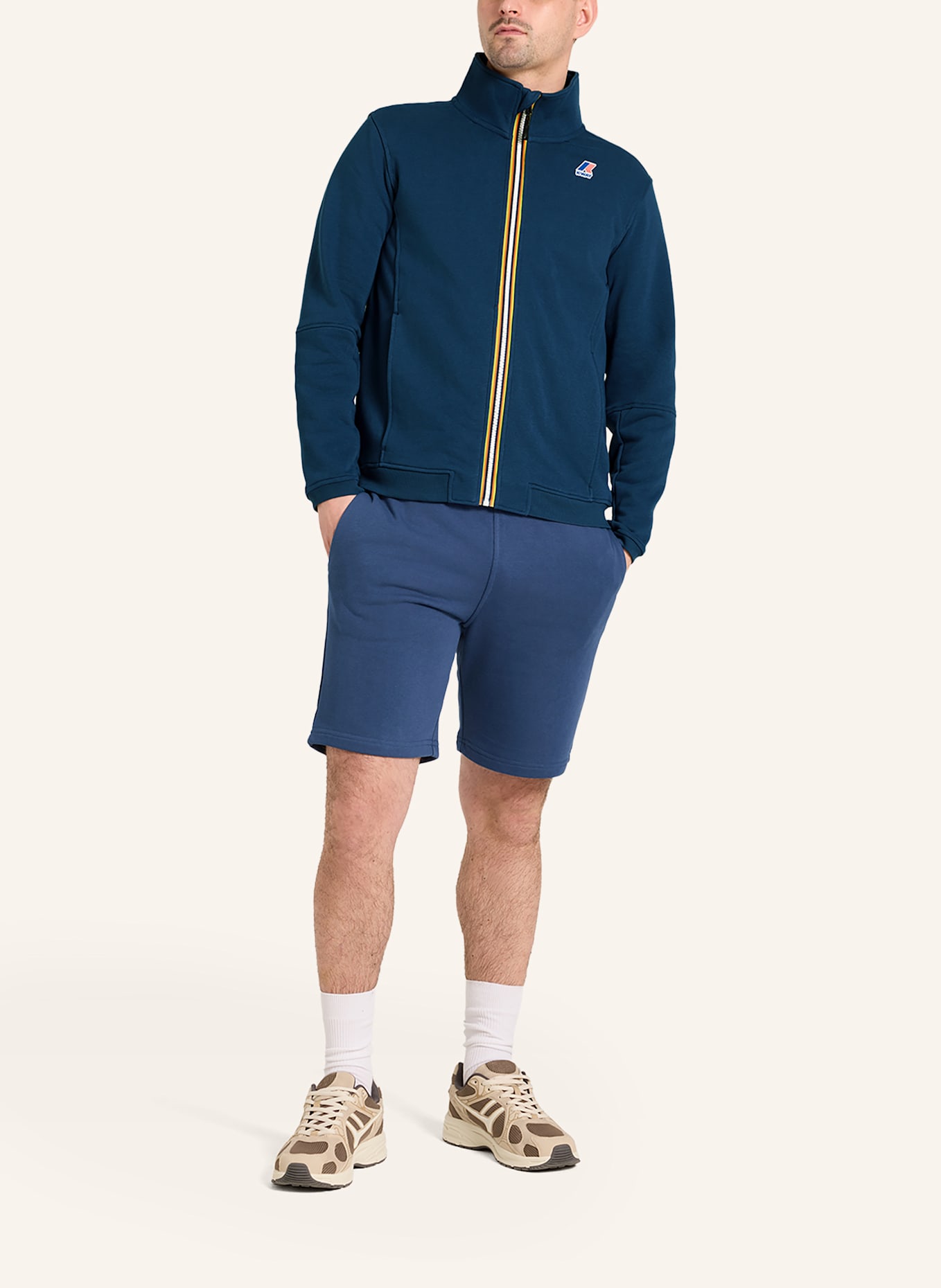 K-WAY Sweatjacke PEPIN POLY COTTON: BLAU
