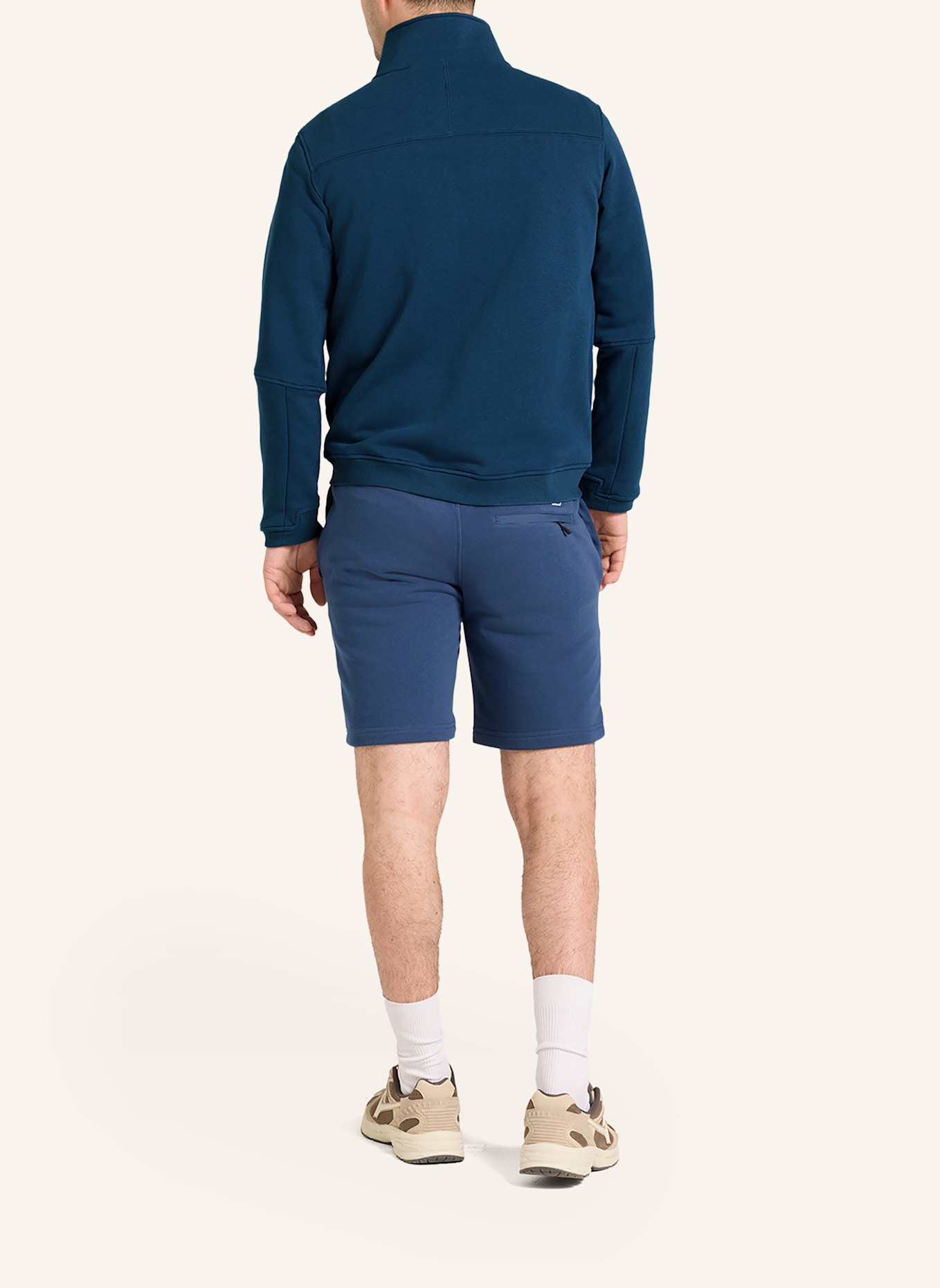 K-WAY Sweatjacke PEPIN POLY COTTON: BLAU