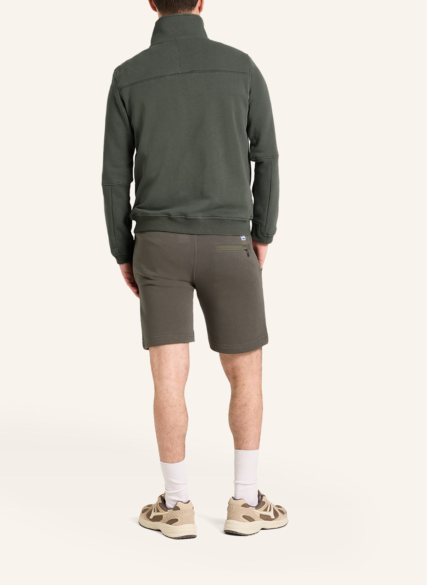 K-WAY Sweatjacke PEPIN POLY COTTON: GRÜN