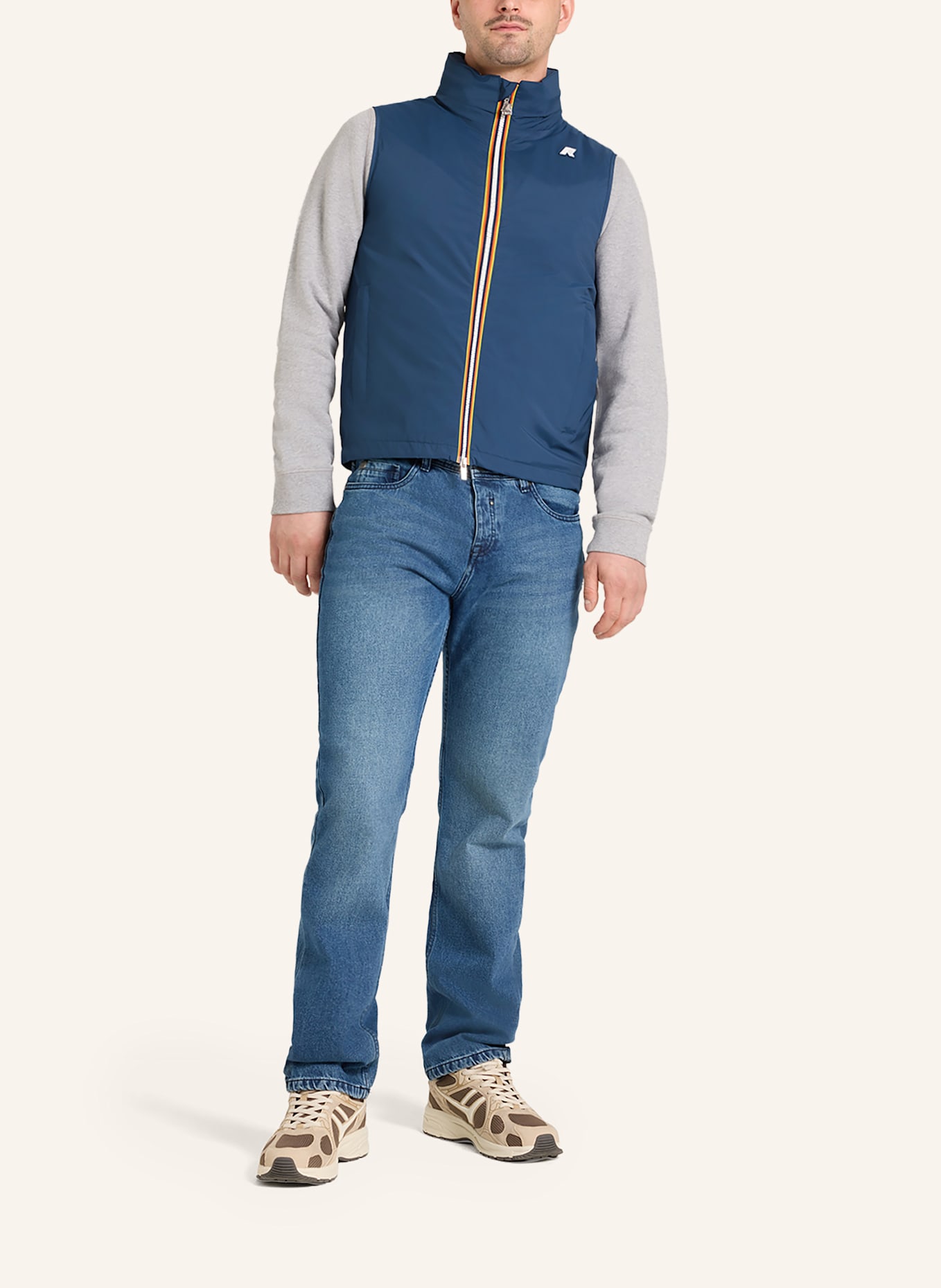 K-WAY Funktionsweste VALEN STRETCH NYLON JERSEY: BLAU