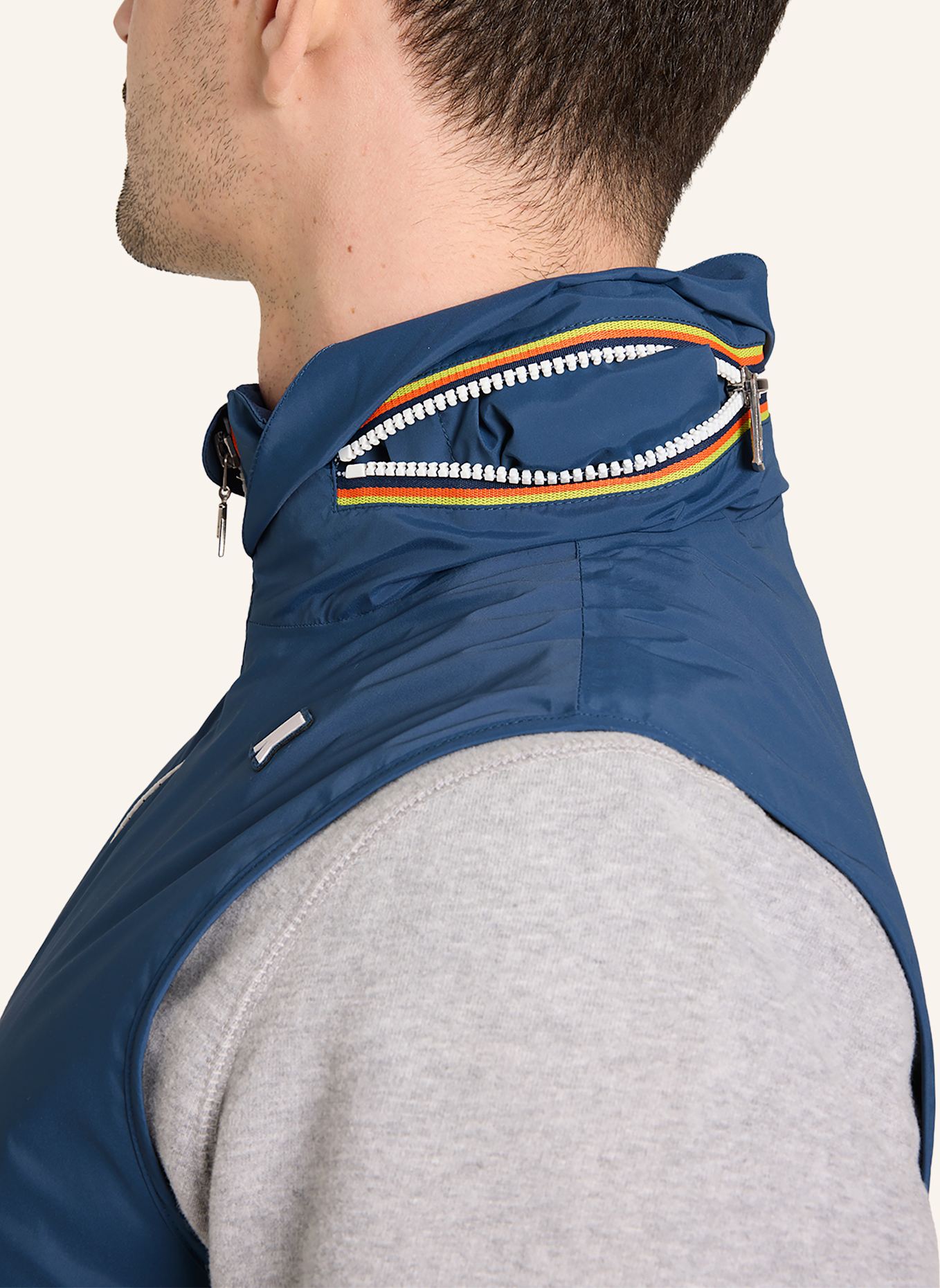 K-WAY Funktionsweste VALEN STRETCH NYLON JERSEY: BLAU