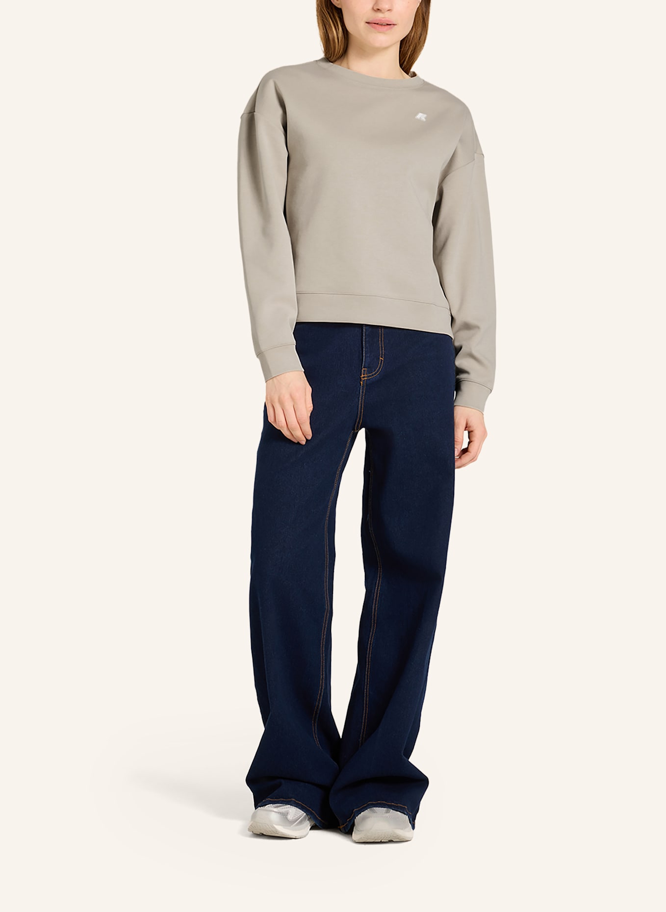 K-WAY Sweatshirt LOIZELLE INTERLOCK: BEIGE