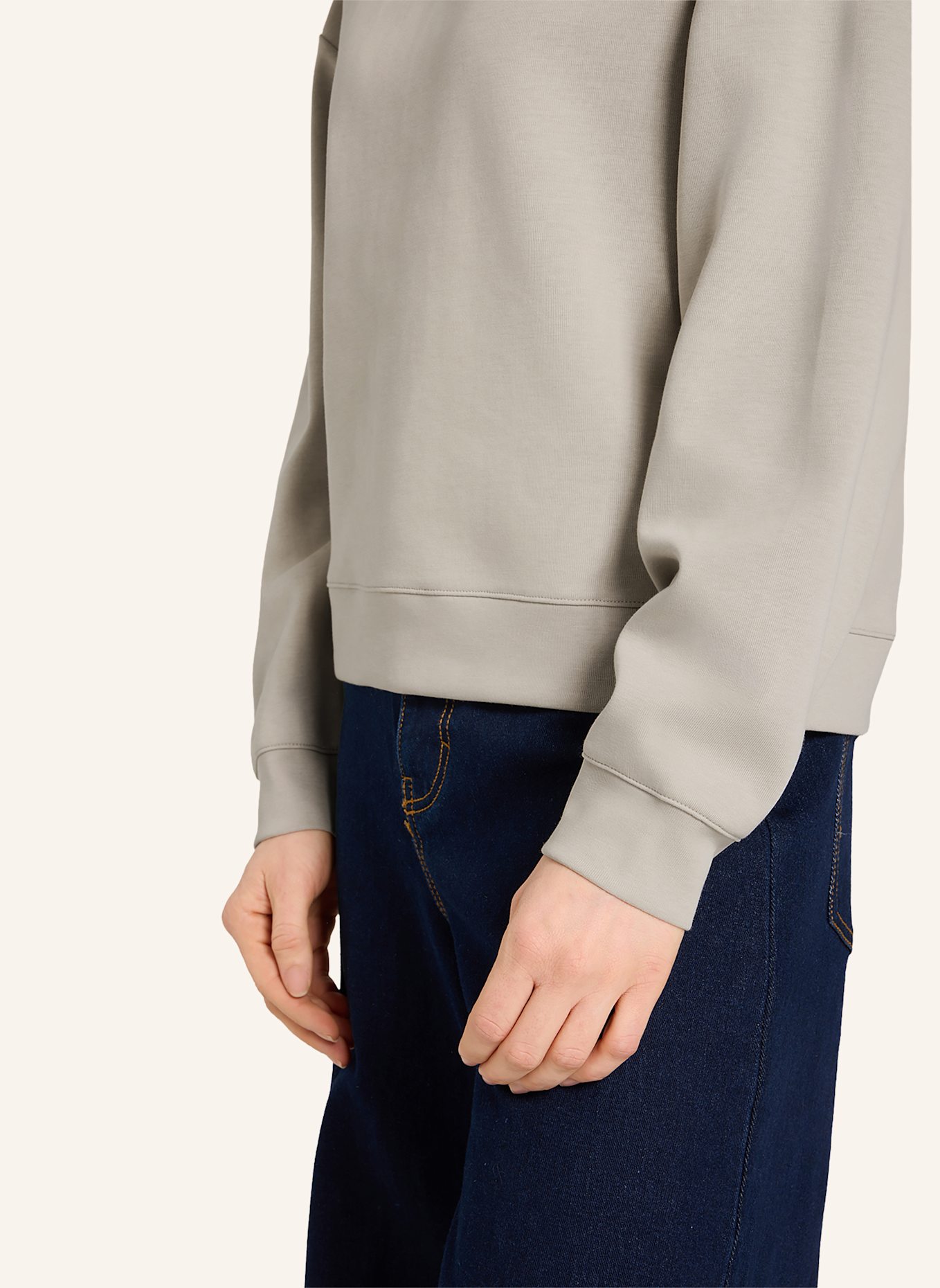 K-WAY Sweatshirt LOIZELLE INTERLOCK: BEIGE