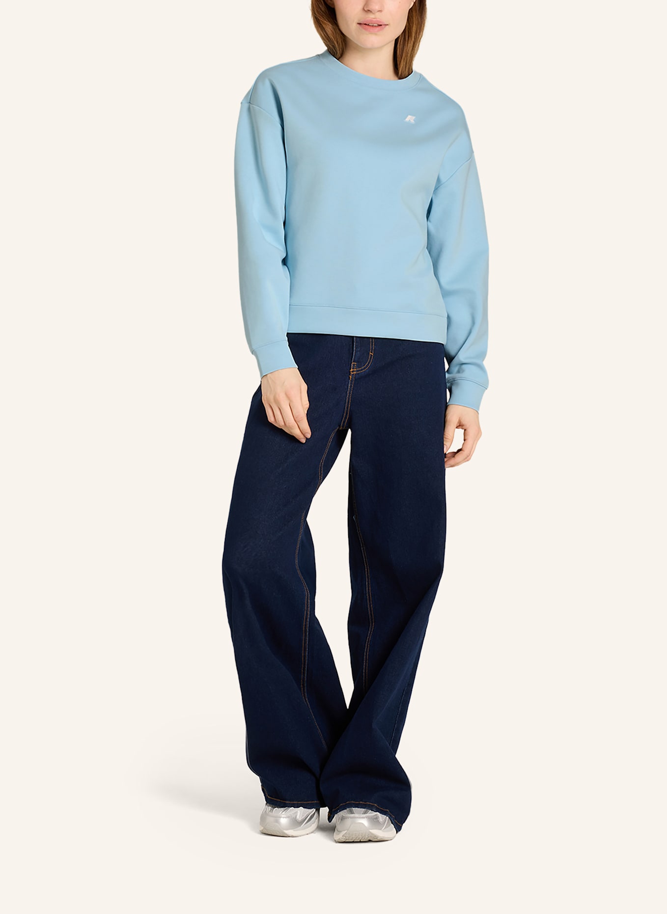K-WAY Sweatshirt LOIZELLE INTERLOCK: BLAU