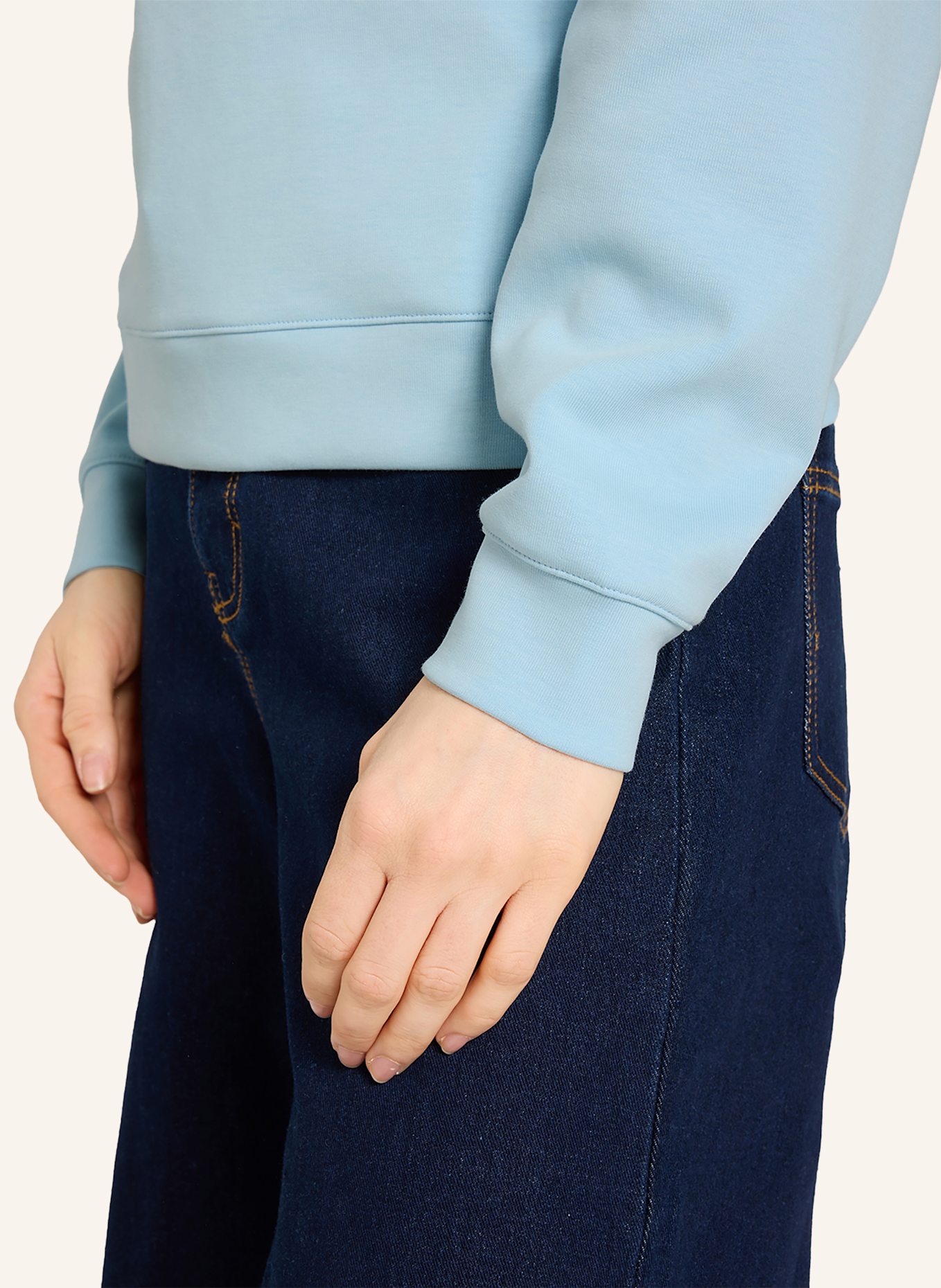 K-WAY Sweatshirt LOIZELLE INTERLOCK: BLAU