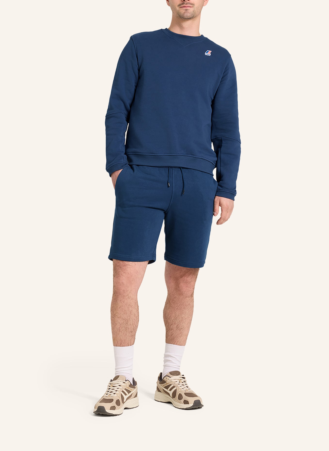 K-WAY Sweatshorts CASIMIR POLY COTTON: BLAU