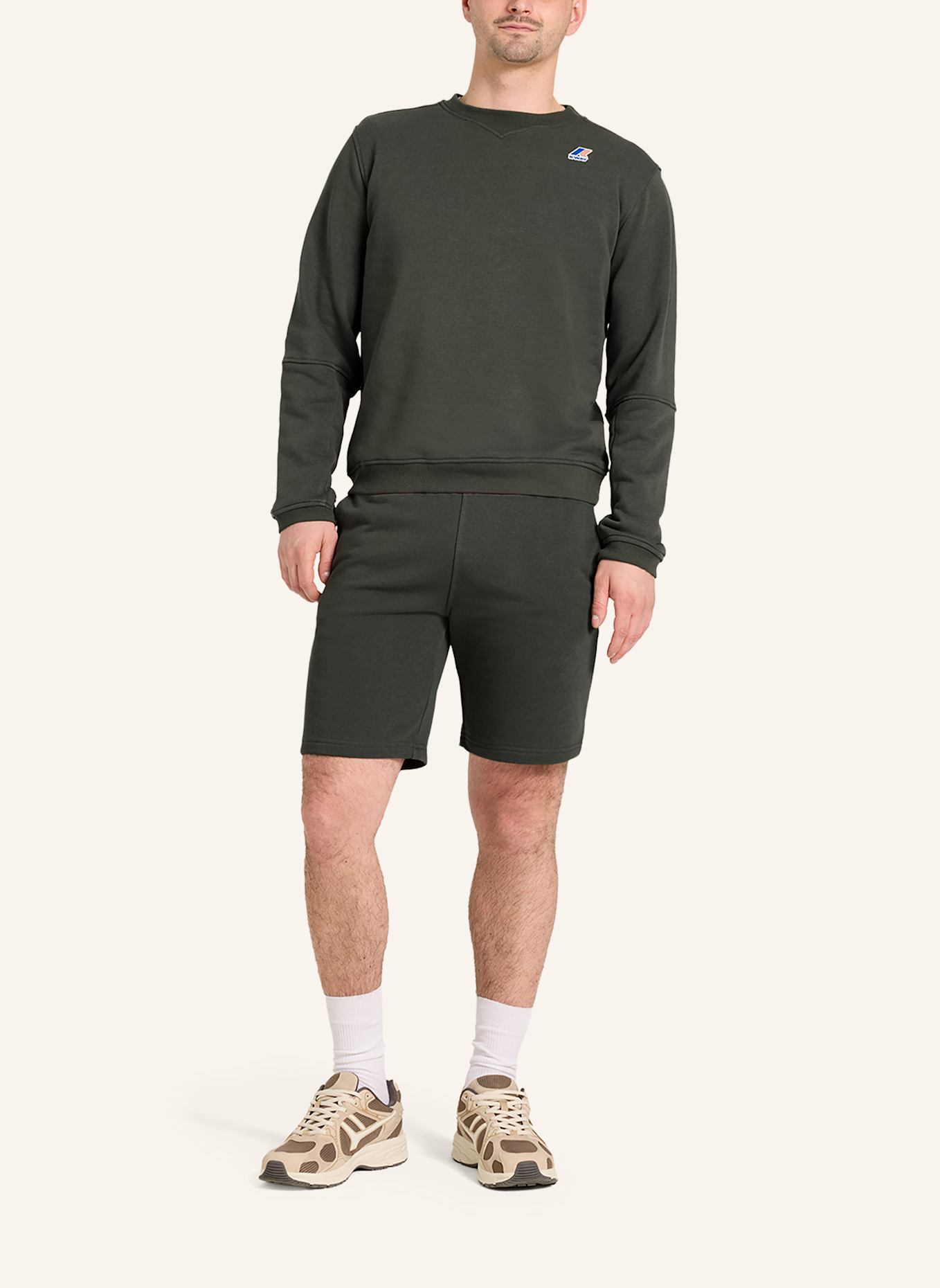 K-WAY Sweatshorts CASIMIR POLY COTTON: DUNKELGRÜN