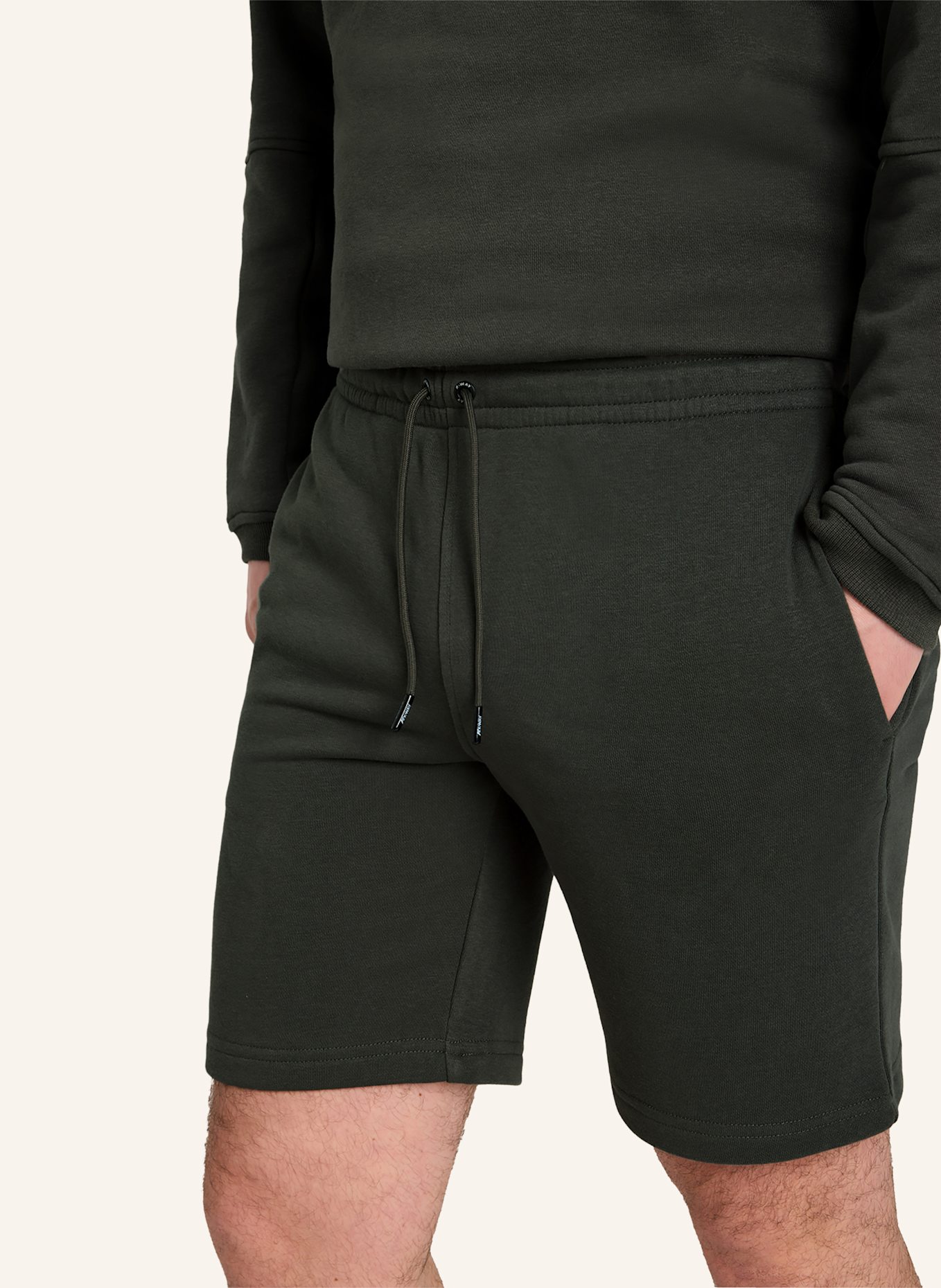 K-WAY Sweatshorts CASIMIR POLY COTTON: DUNKELGRÜN