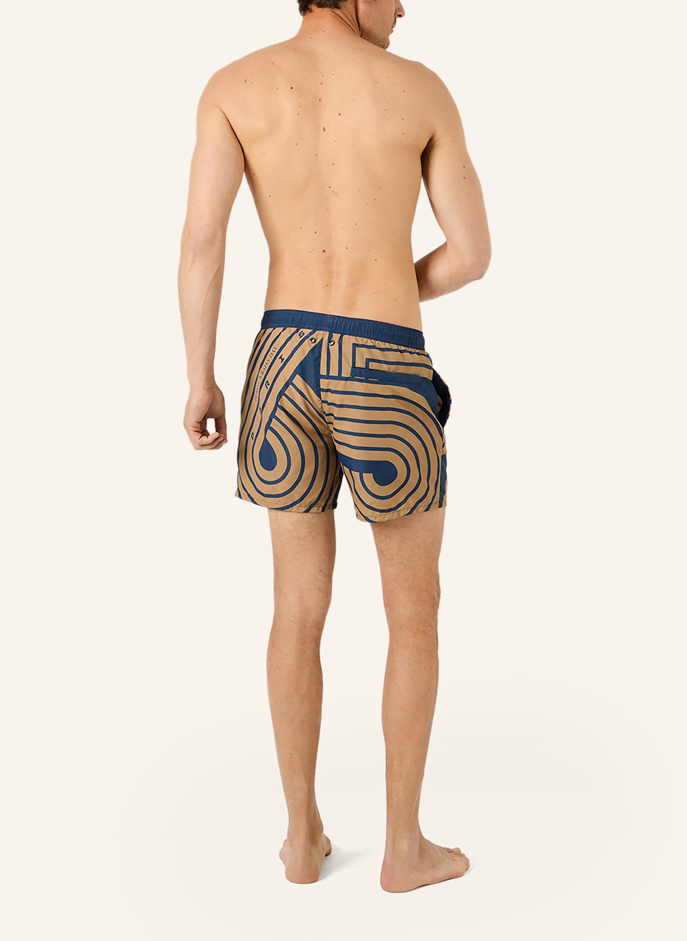 K-WAY Badehose LE VRAI OLIVIER PRINT: BLAU