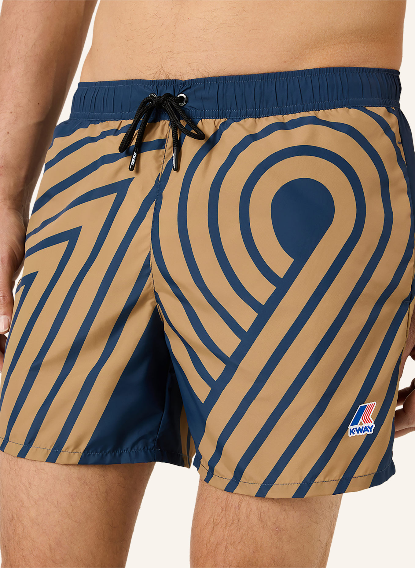 K-WAY Badehose LE VRAI OLIVIER PRINT: BLAU