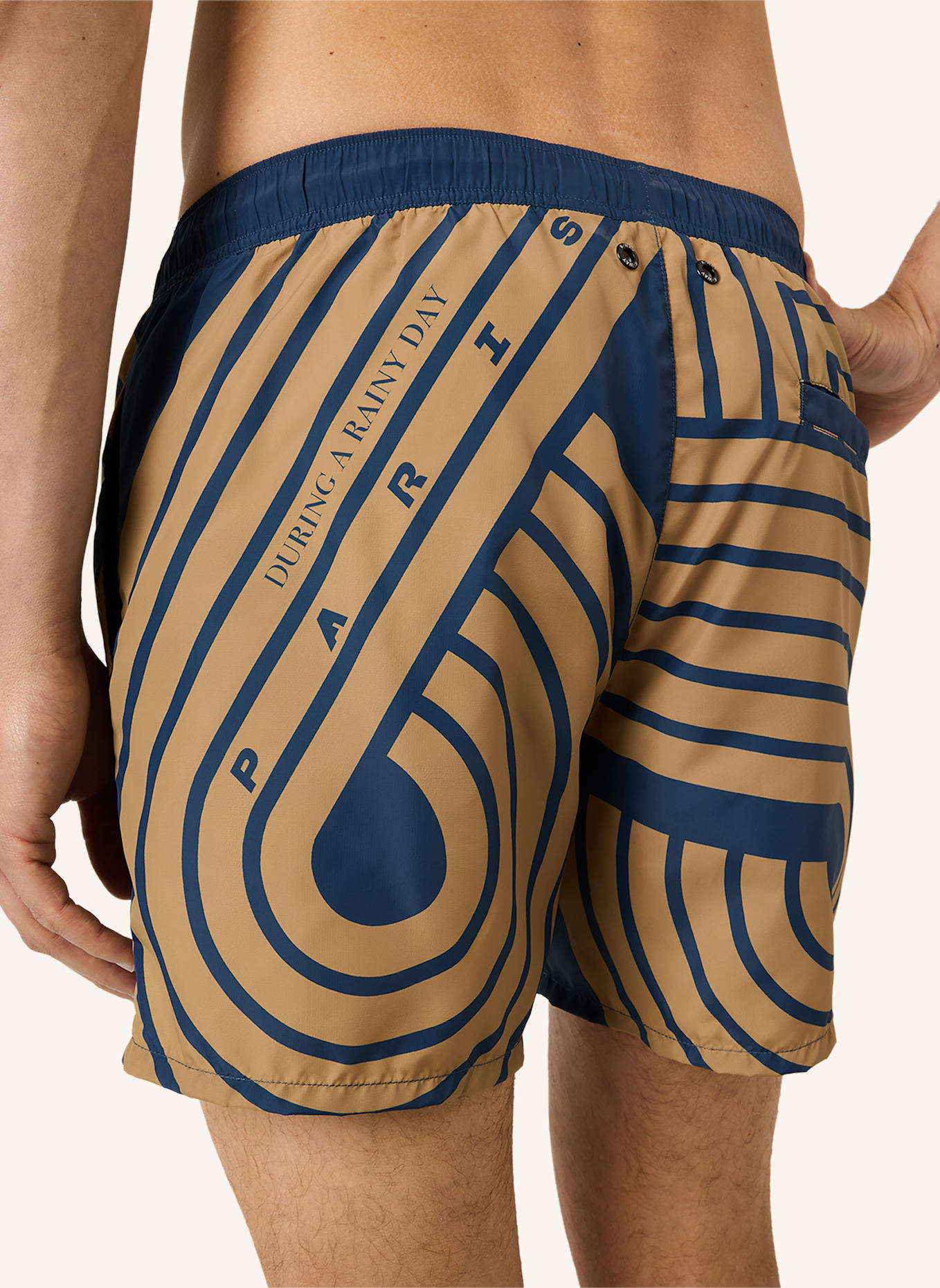 K-WAY Badehose LE VRAI OLIVIER PRINT: BLAU