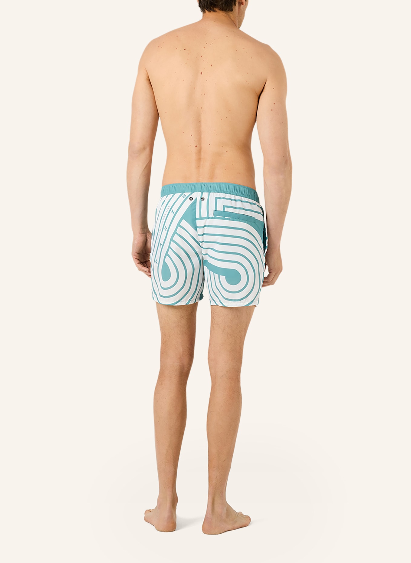 K-WAY Badehose LE VRAI OLIVIER PRINT: BLAU
