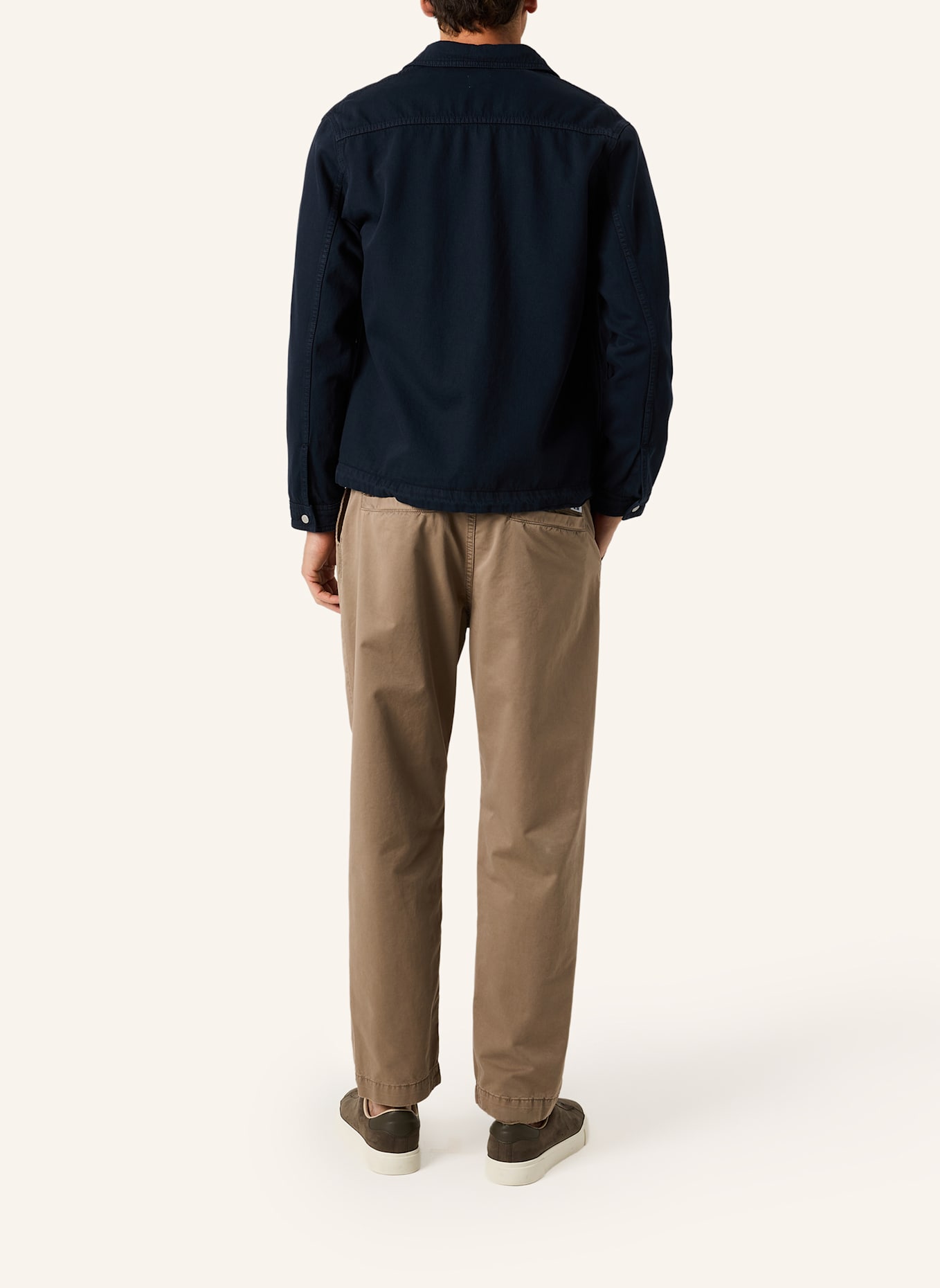 THE.NIM STANDARD Hose CARROT FLAT FRONT PANT: DUNKELBRAUN