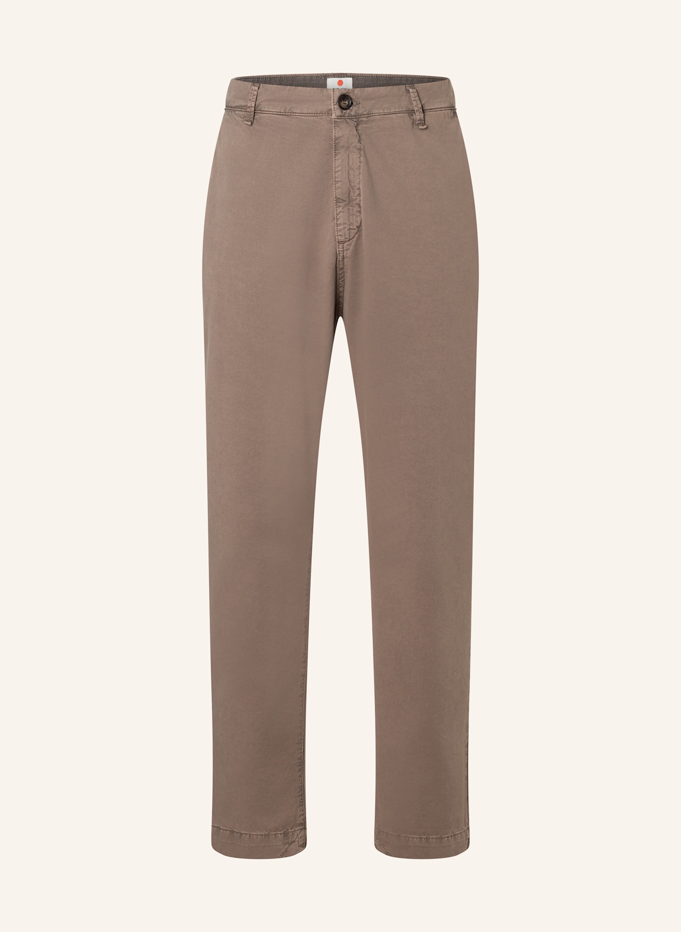 THE.NIM STANDARD Hose CARROT FLAT FRONT PANT: DUNKELBRAUN